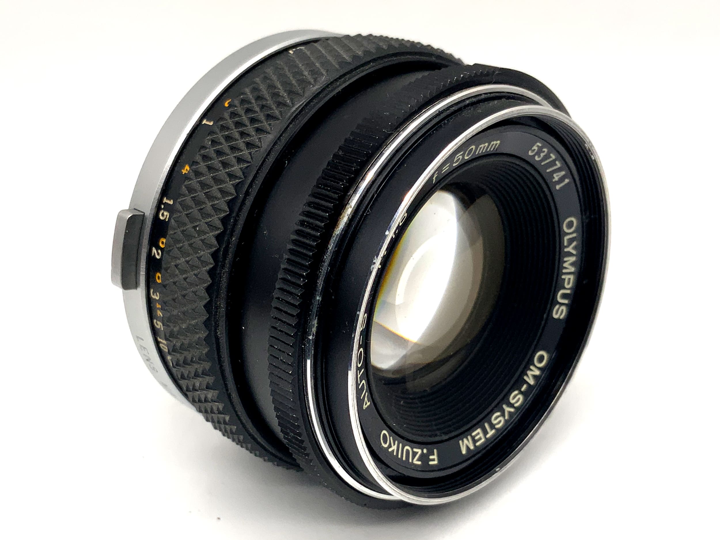 Olympus 50mm 1:1.8 lens F.Zuiko Auto-S OM system prime lens (Olympus OM)