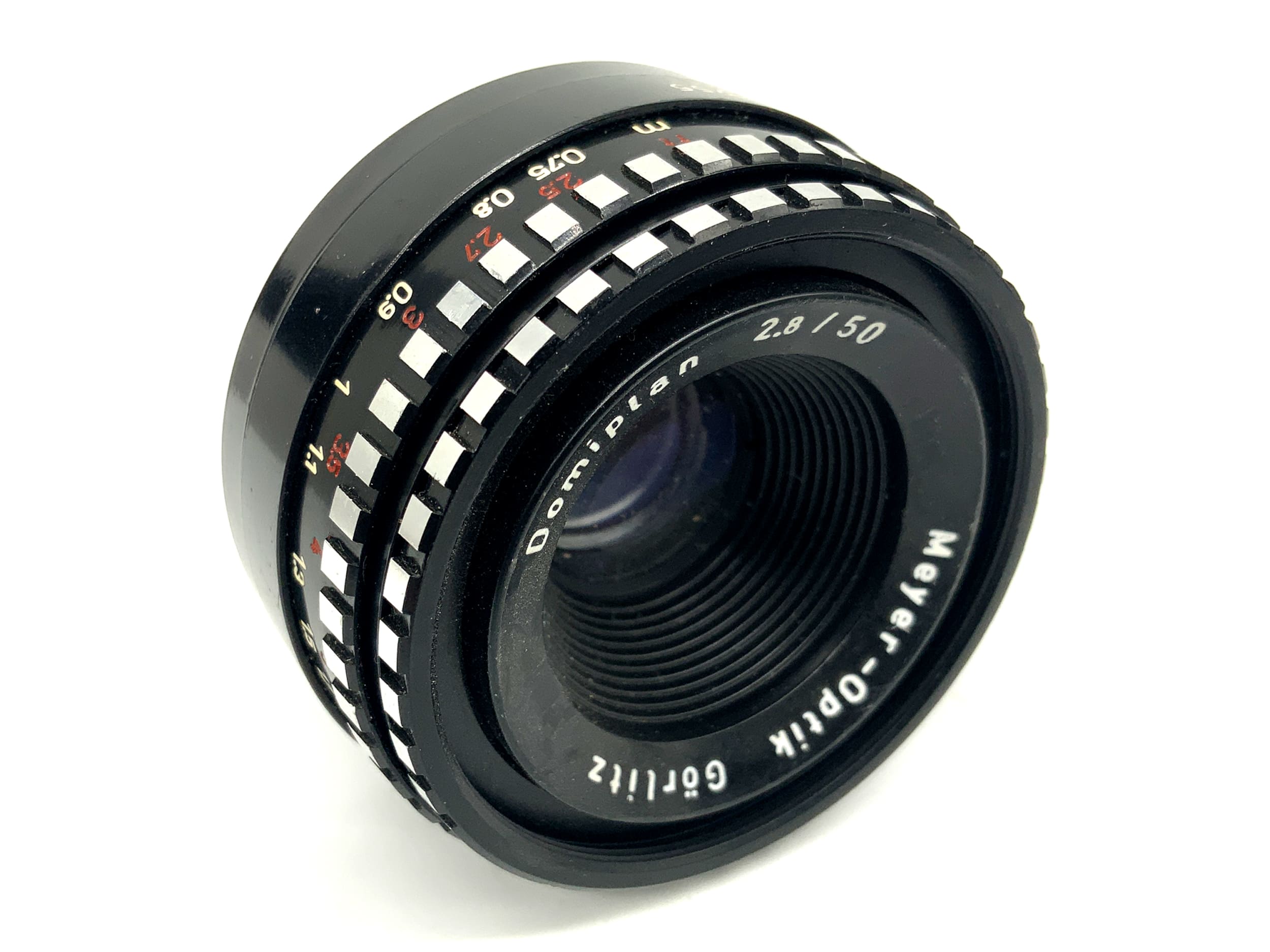 Meyer-Optik Görlitz Domiplan 50mm 1:2,8 Festbrennweite (M42) Text lesen!