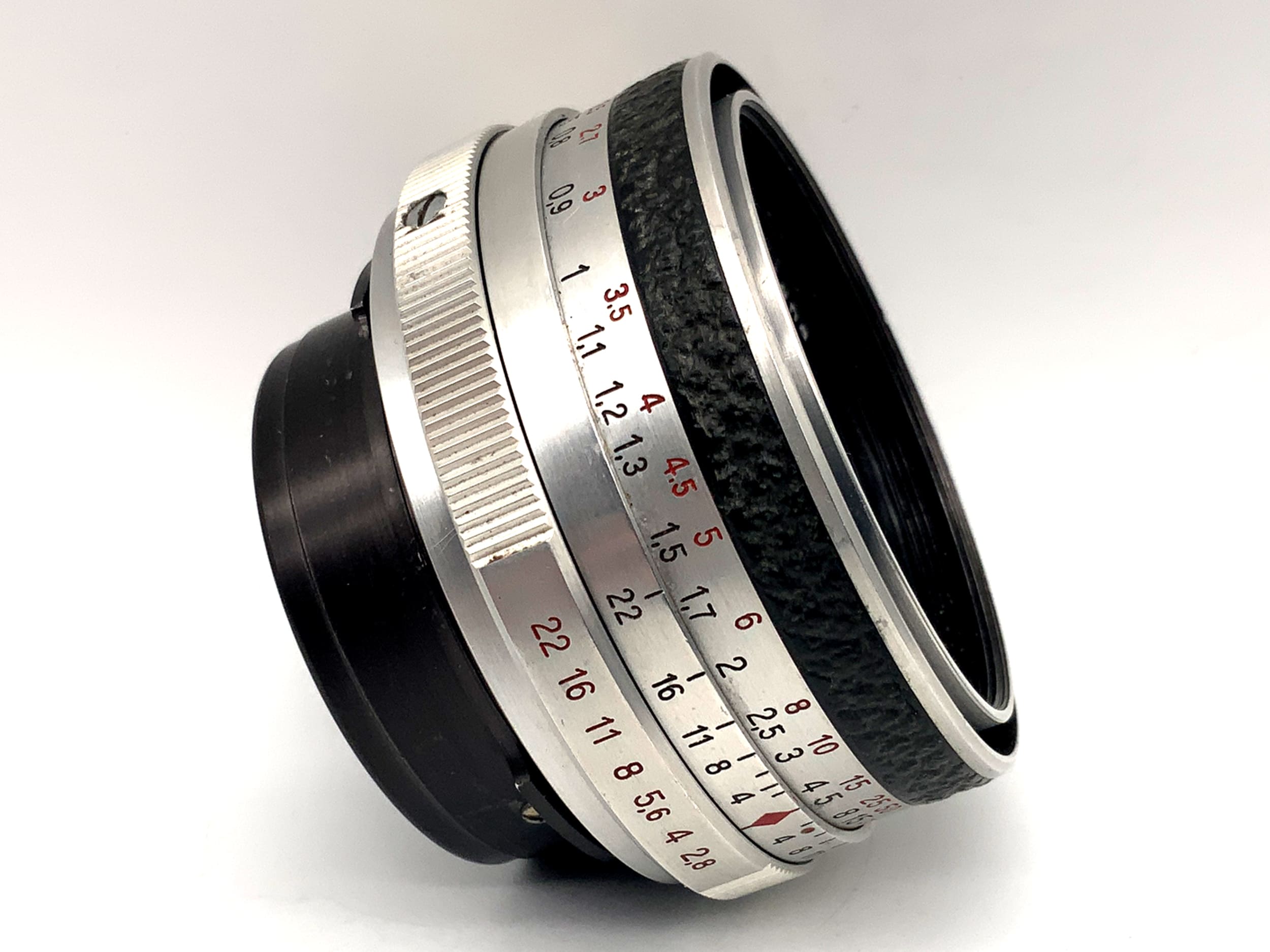 Carl Zeiss Jena 50mm 1:2.8 lens Q1 Tessar fixed focal length (Praktina)