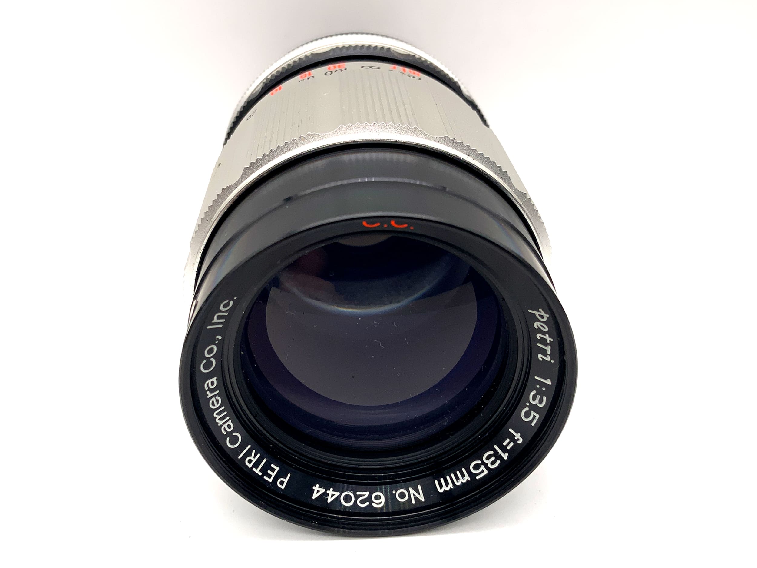 Petri 135mm 1:3.5 lens red CC prime lens (Petri bayonet)