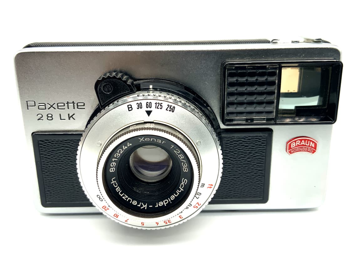 Braun Nürnberg Paxette 28 LK Sucherkamera mit Xenar 38mm 1:2.8 Compur