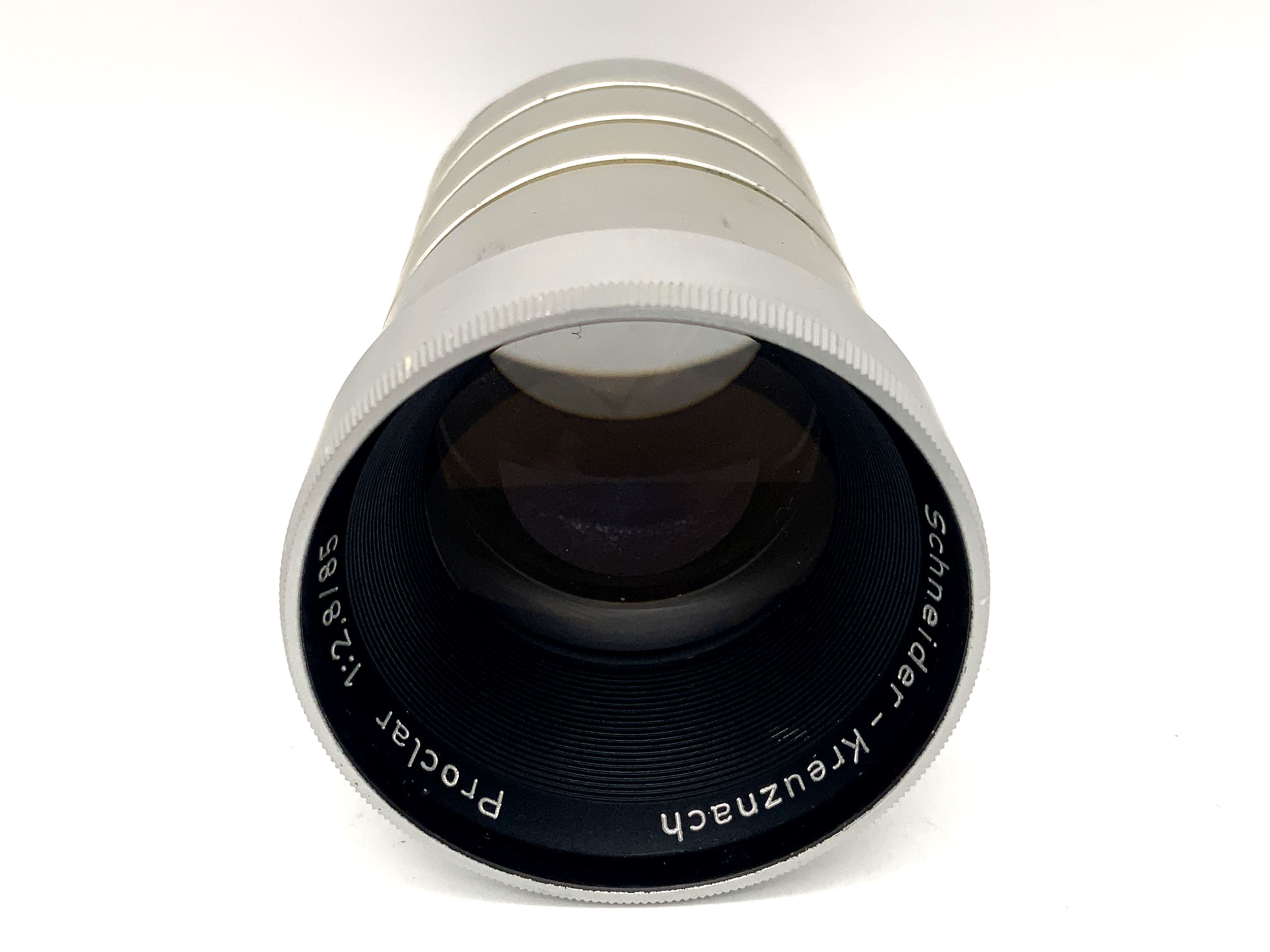 Schneider Kreuznach 85mm 1:2.8 projector lens Proclar (helical thread)