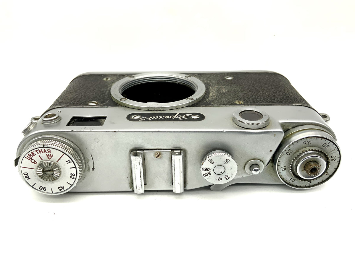 KMZ Zorki 5 viewfinder camera with M39 mount, compact camera, analog camera