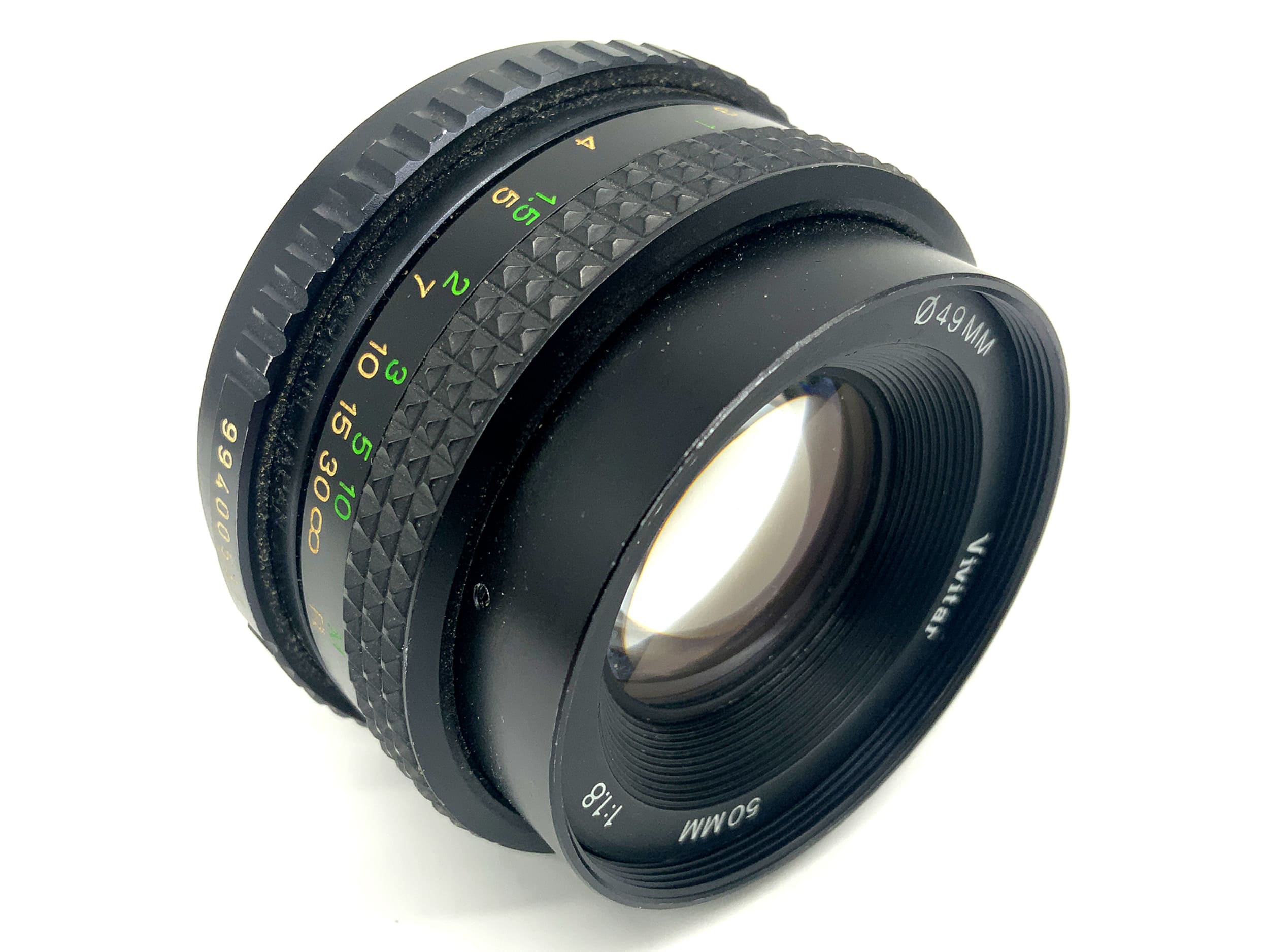 Vivitar Auto 50mm 1:1.8 Objektiv Festbrennweite (Pentax K) Text lesen!
