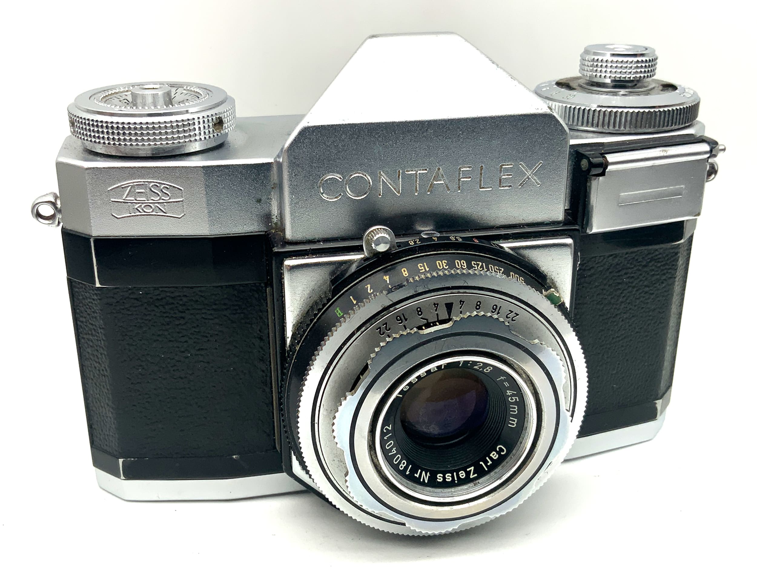 Zeiss Ikon Contaflex SLR with Tessar 1:2.8/45 Synchro-Compur 35mm SLR analog body