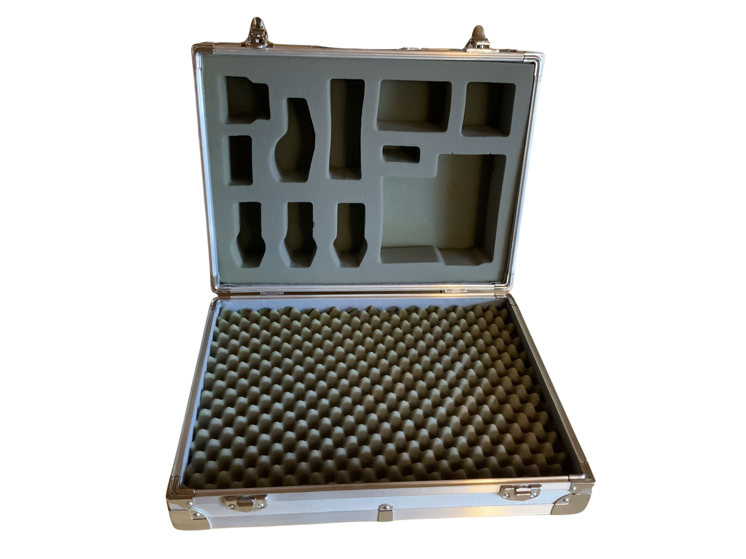 Mamiya camera case, silver aluminum case for photo equipment, approx. 44x10x33cm