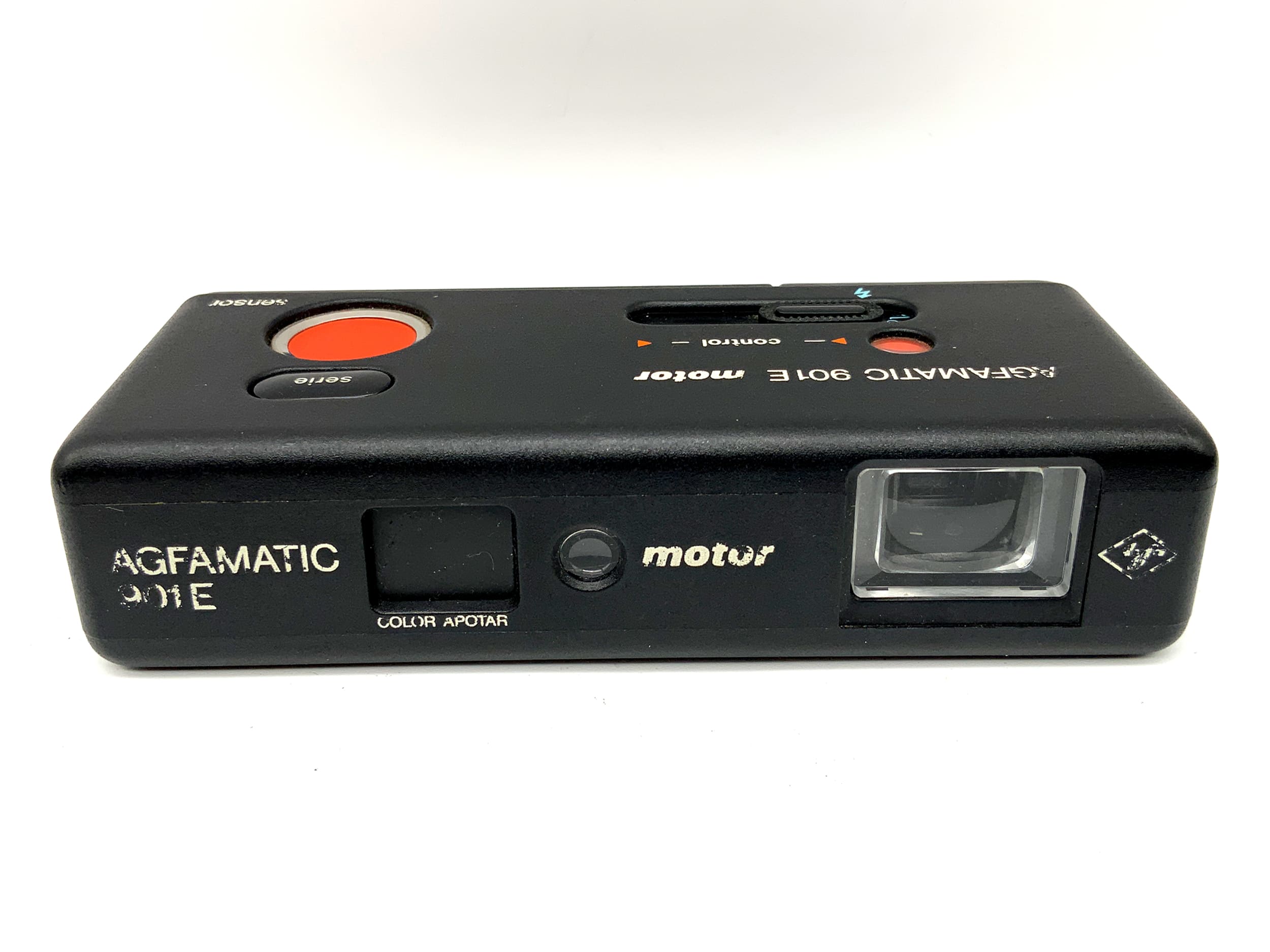 Agfa Agfamatic 901E motor viewfinder camera, color analog camera, miniature camera