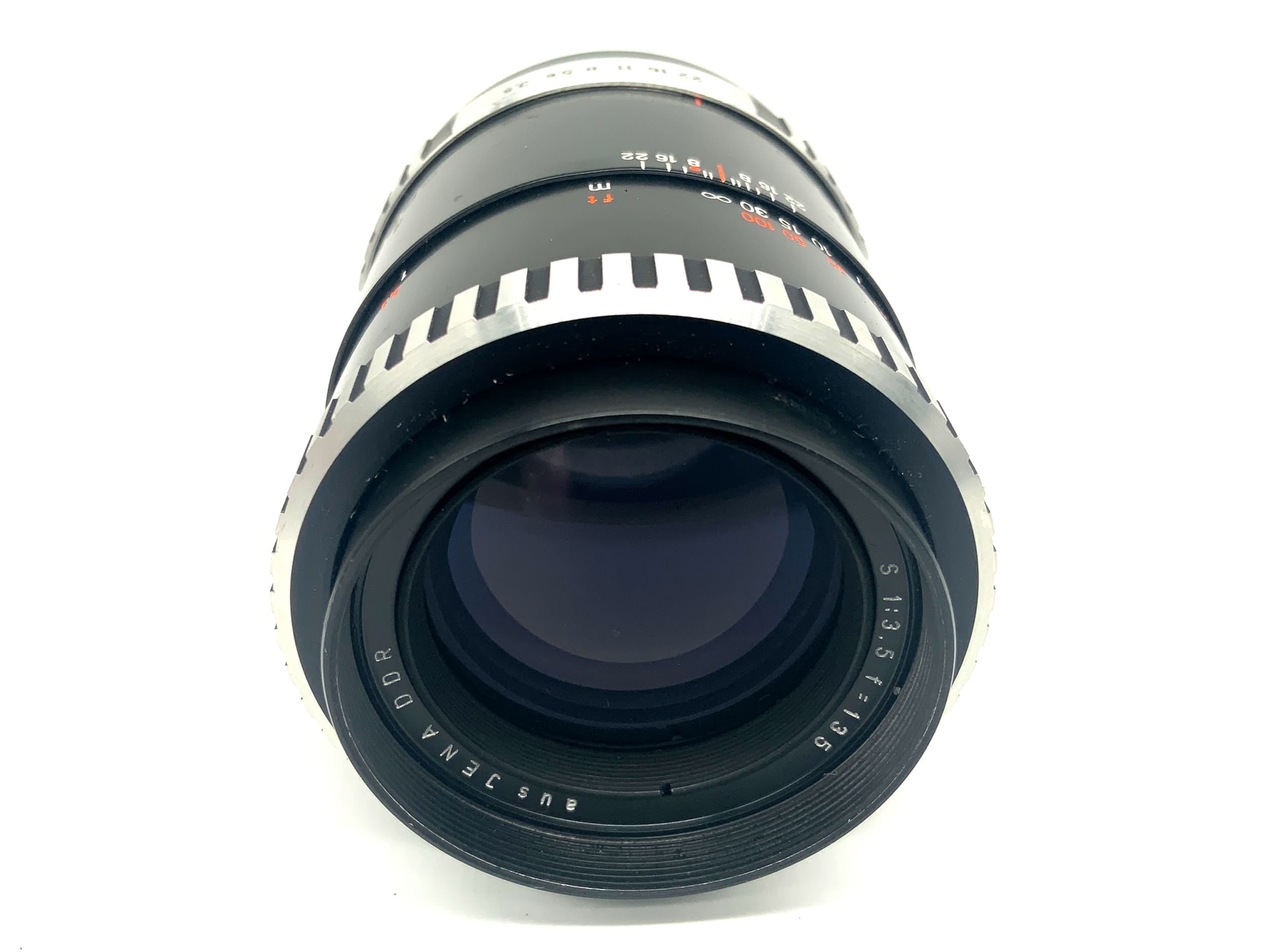 Carl Zeiss "aus Jena" Sonnar 135mm 1:3.5 Objektiv Zebra Festbrennweite (M42)