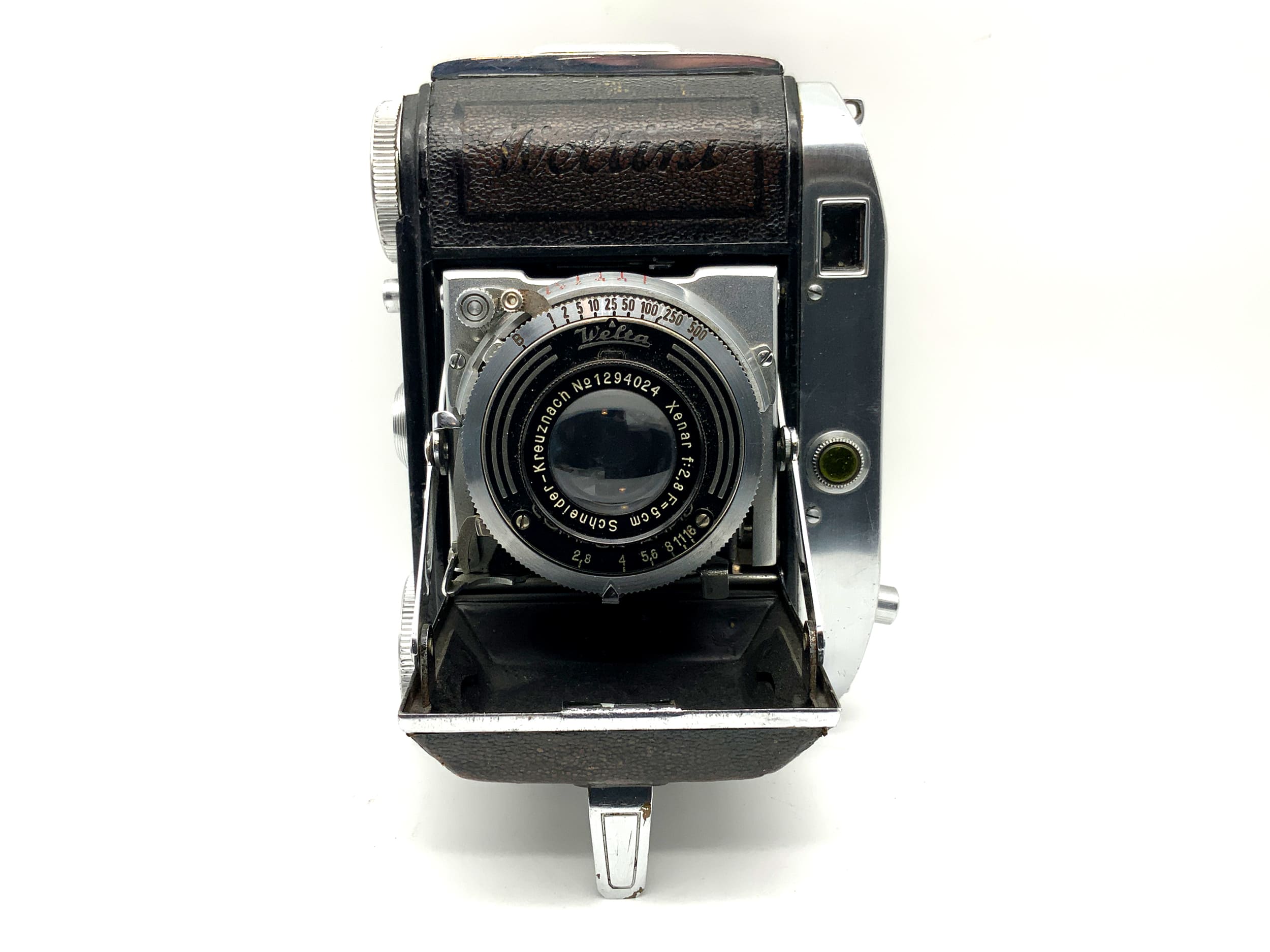 Welta Weltini folding camera with Schneider Kreuznach Xenar 1:2.8 5cm Compur Rapid lens