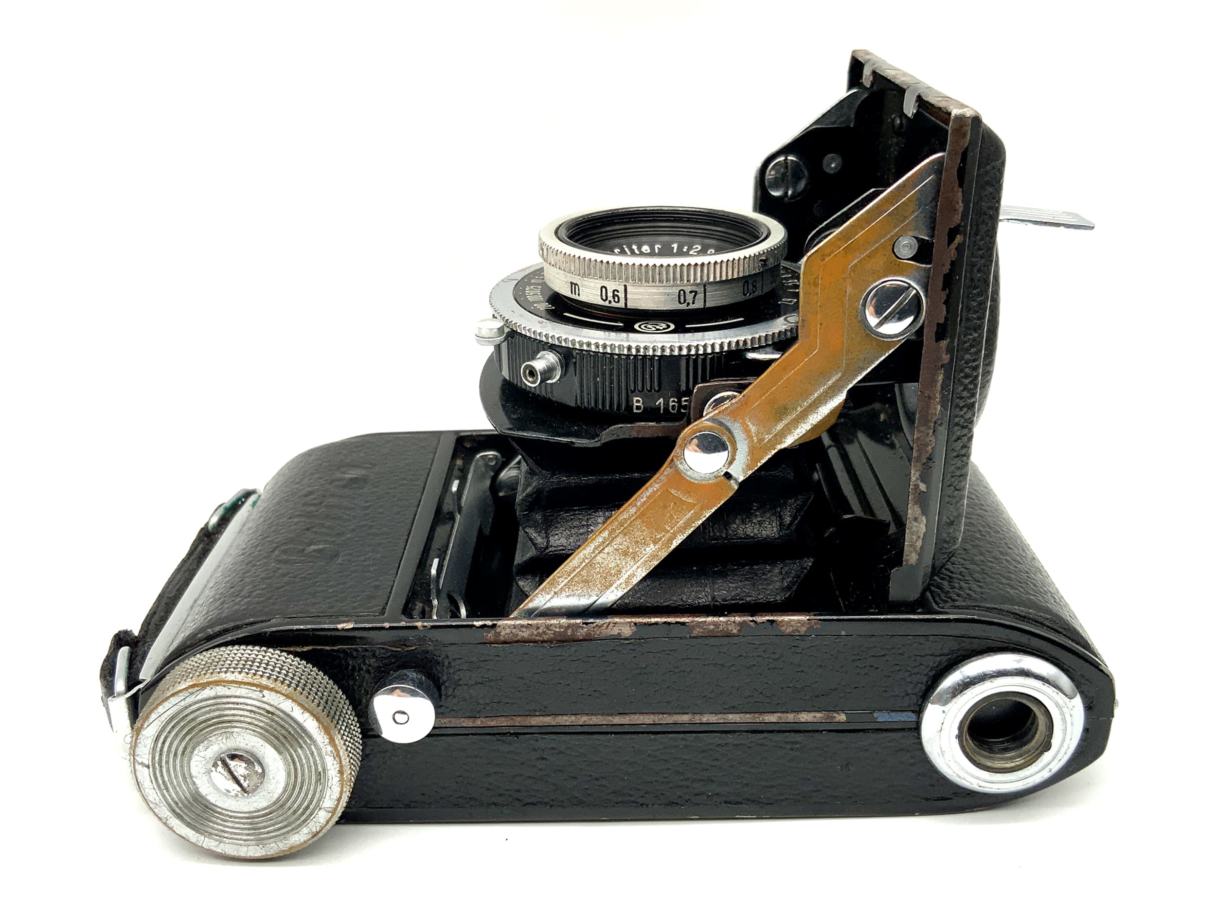 Balda Beltica folding camera with E.Ludwig Meritar red V 50mm 1:2.9 Cludor