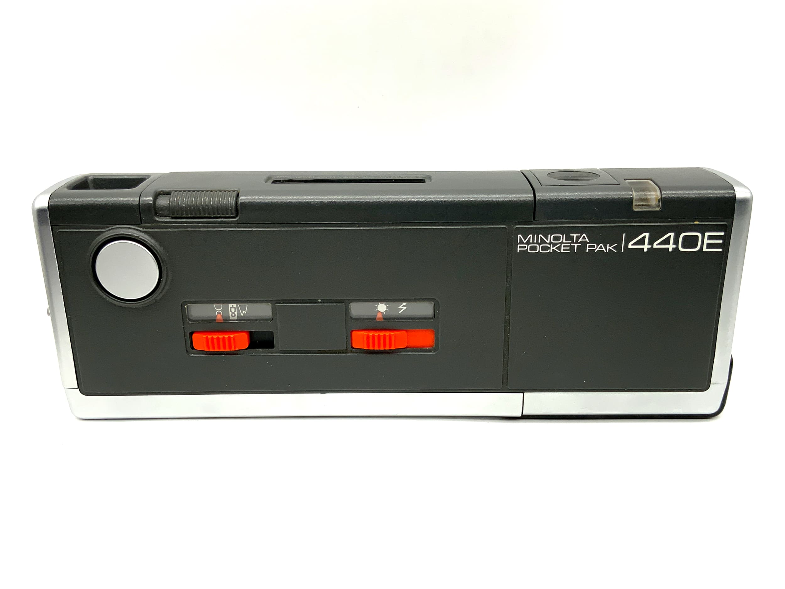 Minolta Pocket Pak 440E viewfinder camera, miniature camera, compact camera, analog camera