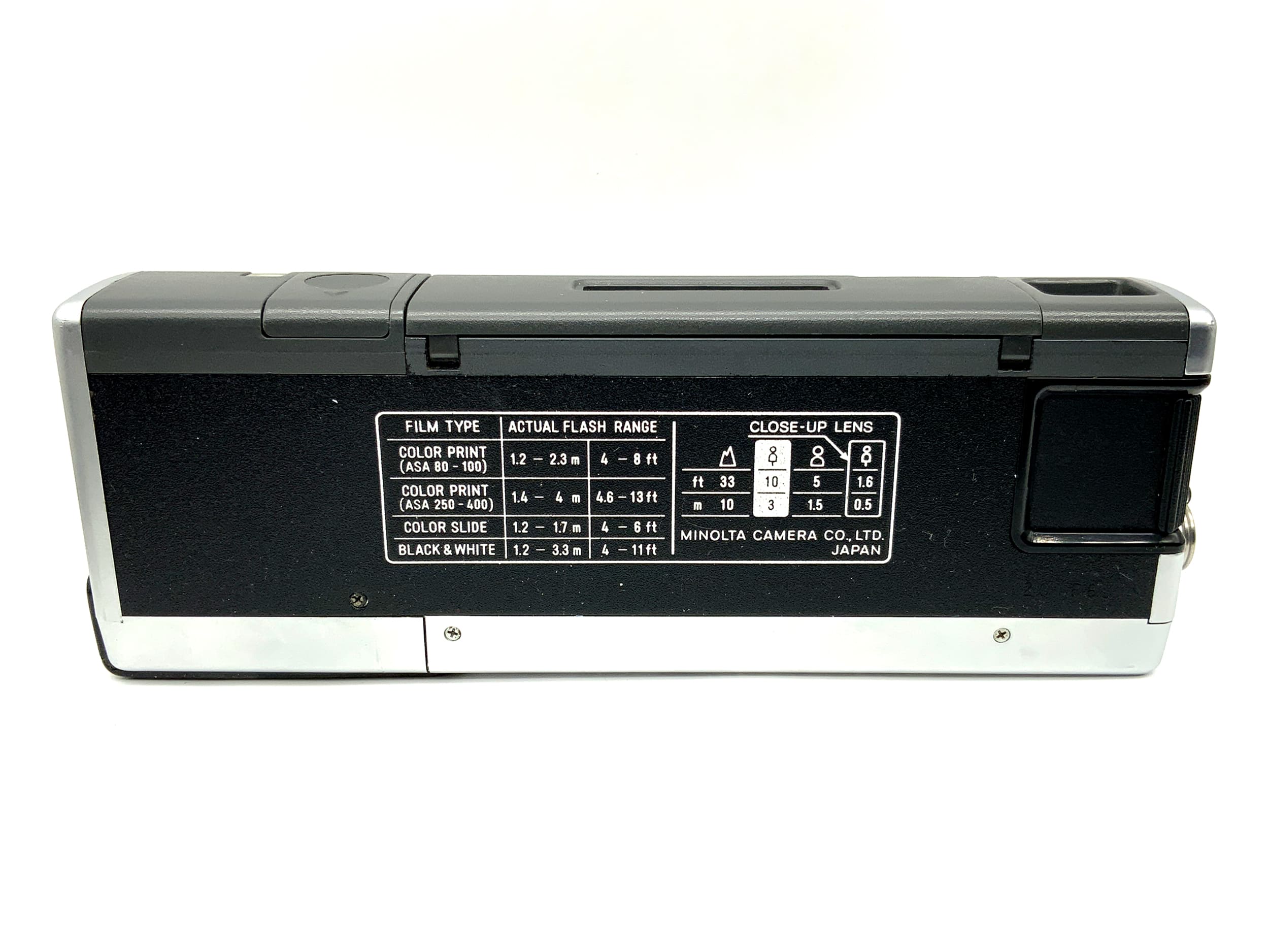 Minolta Pocket Pak 440E viewfinder camera, miniature camera, compact camera, analog camera