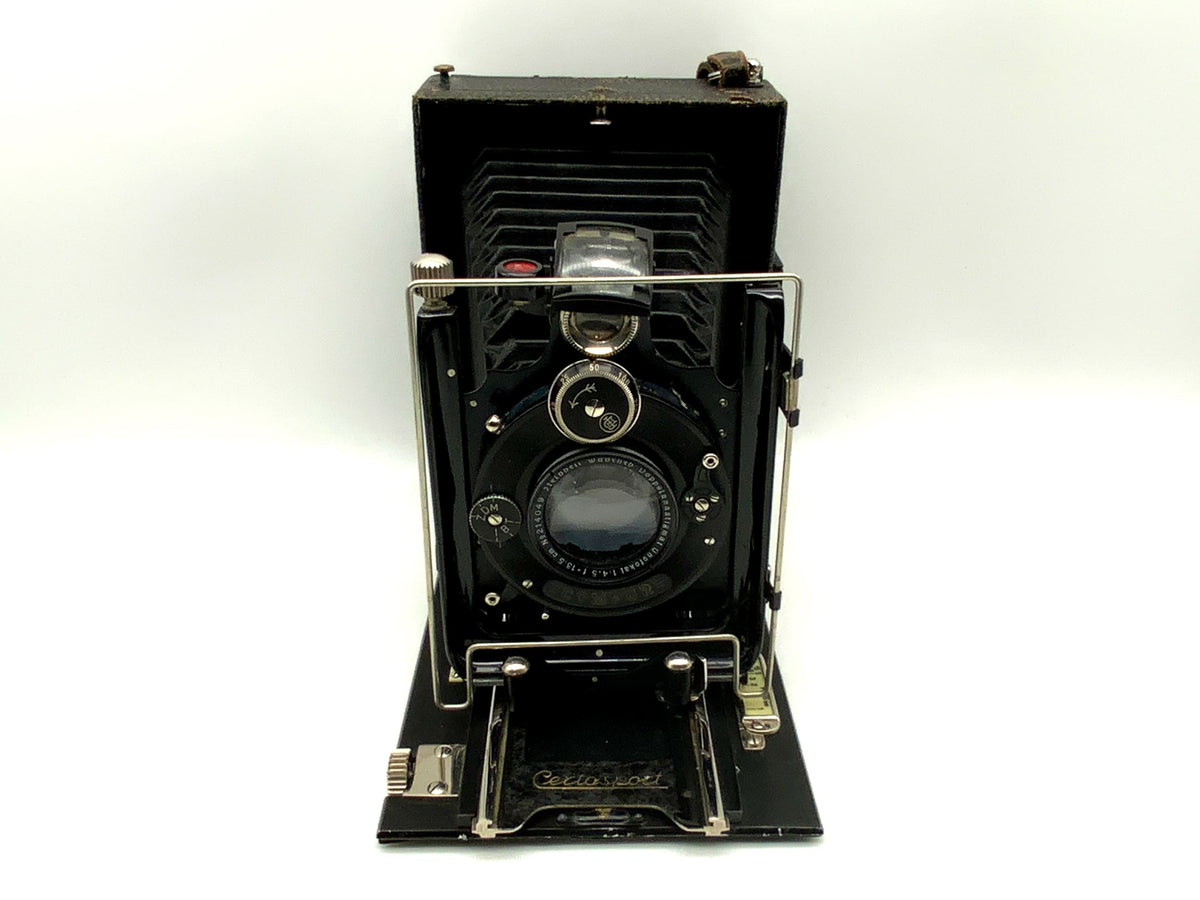 Certo Sport plate camera with double anastigmat, unofocal 1:4.5/13.5cm Compur 0