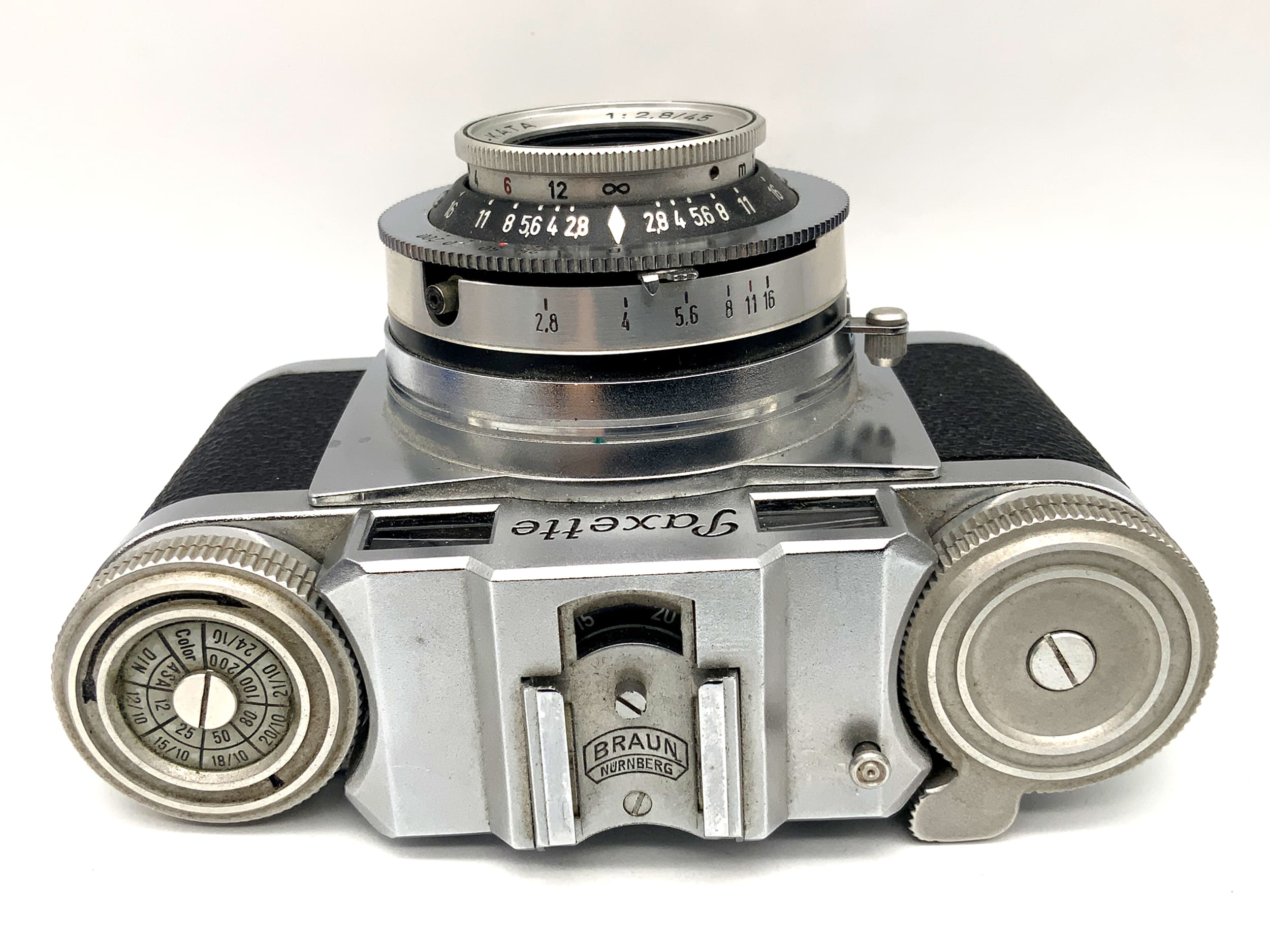 Braun Nürnberg Paxette viewfinder camera with Staeble-Kata 45mm 1:2.8 Prontor SVS