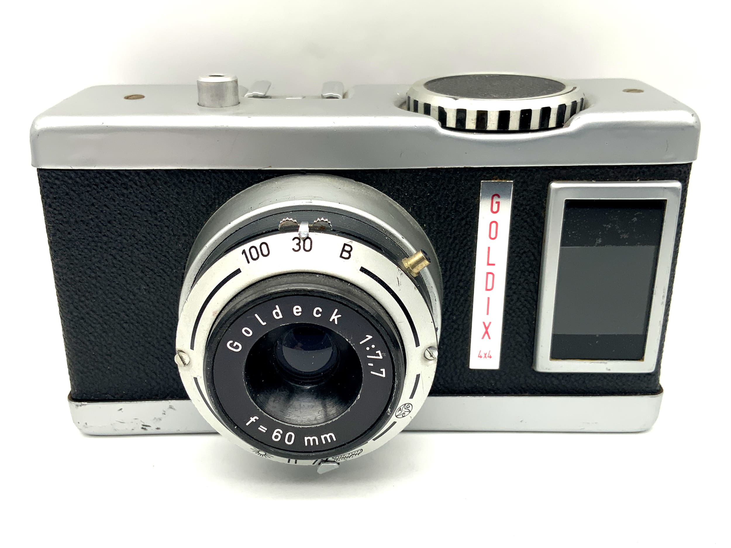 Goldammer Goldix 4x4 viewfinder camera with Goldeck 60mm 1:7.7 analog camera