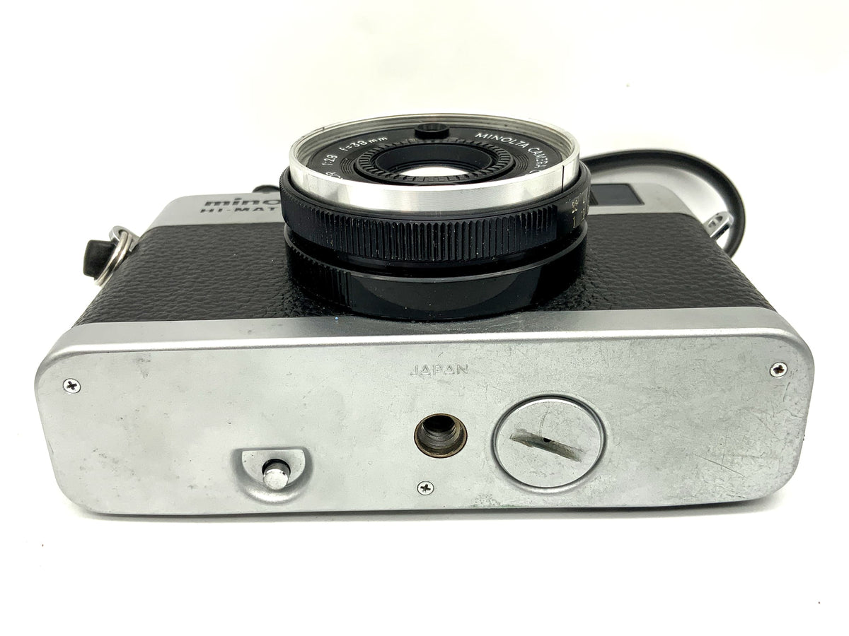 Minolta Hi-Matic G rangefinder camera with Rokkor 38mm 1:2.8 analog camera