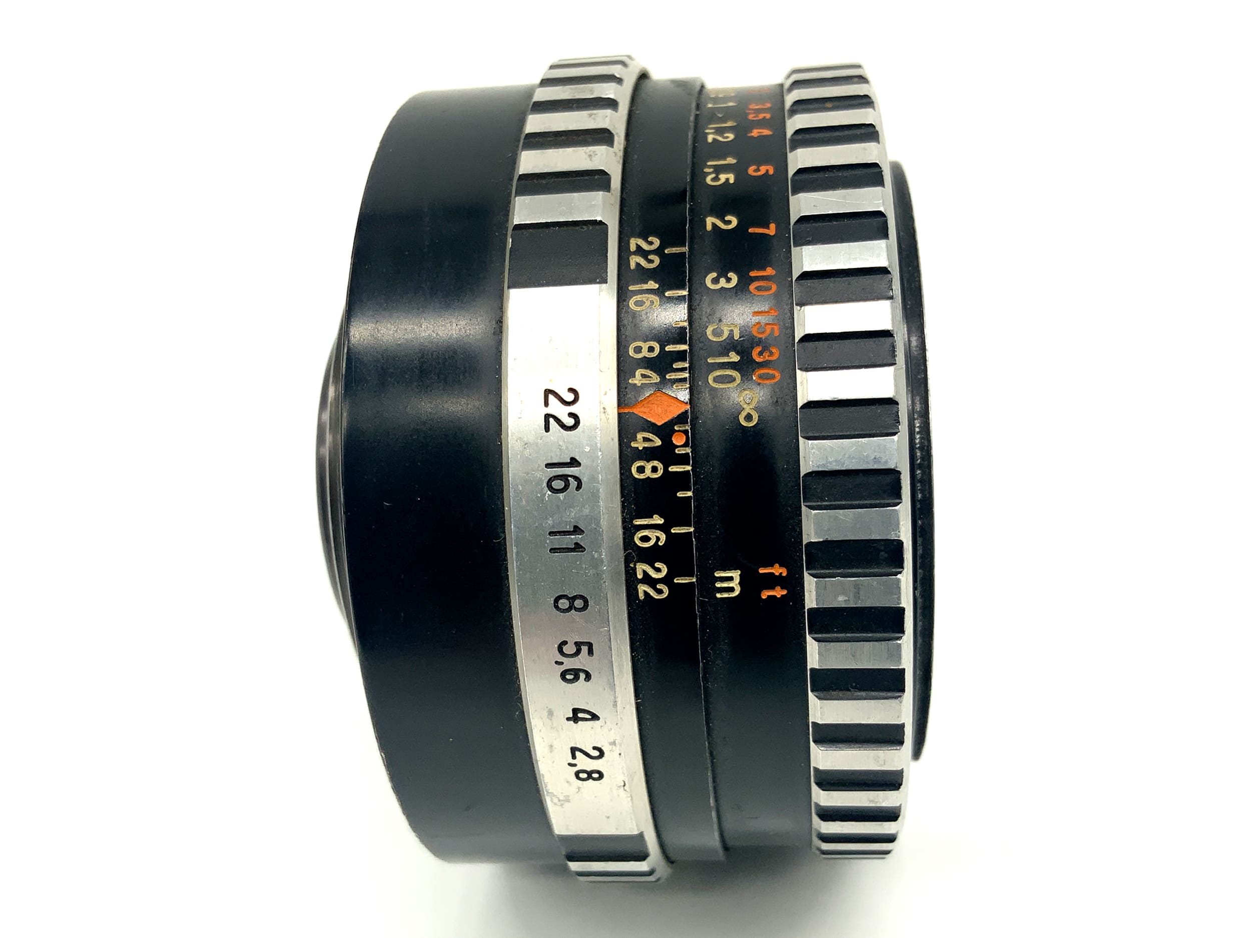 Carl Zeiss "aus Jena" Q1 Tessar 50mm 1:2.8 Objektiv Zebra Festbrennweite (M42)