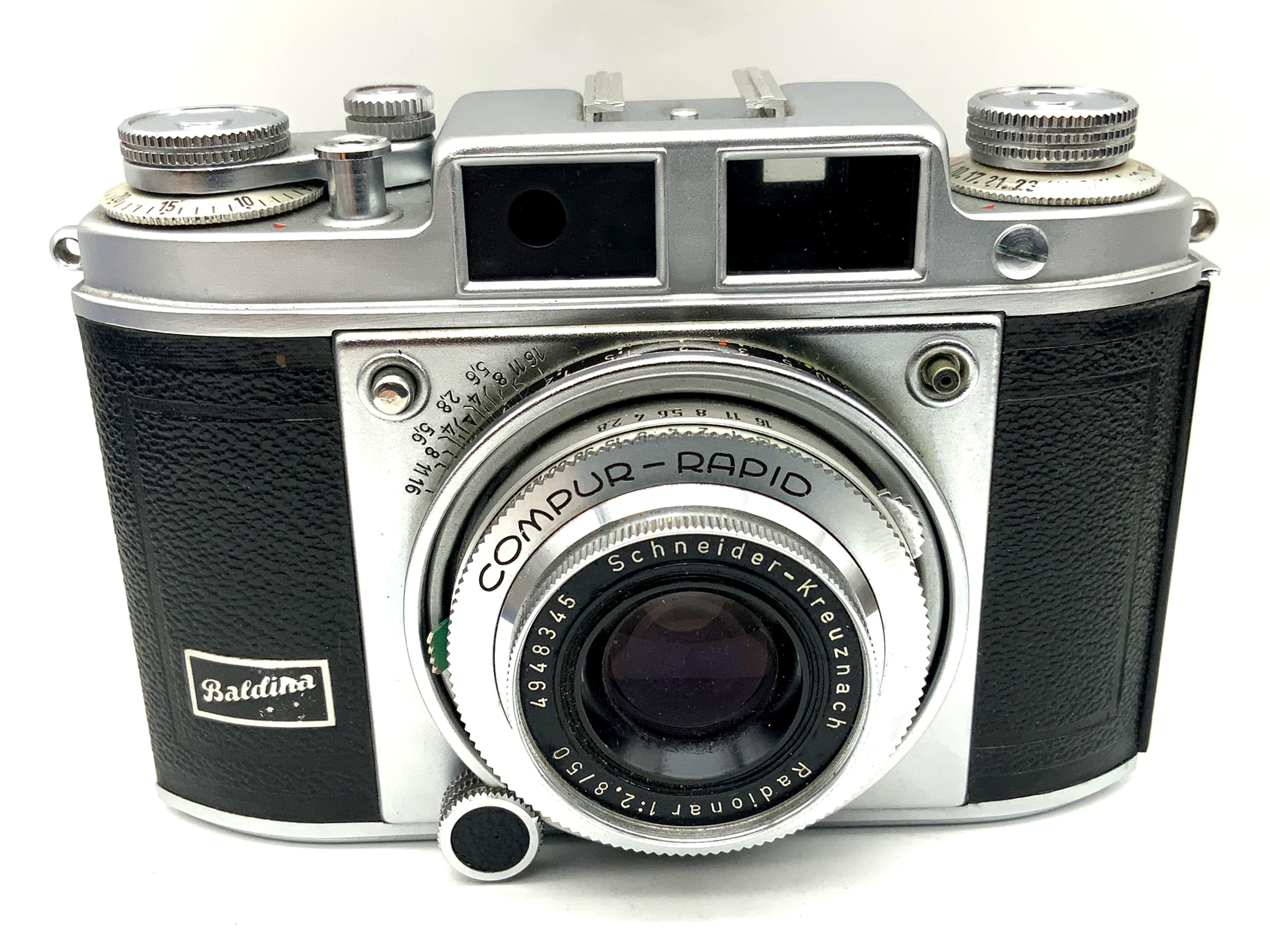 Balda Super Baldina with Radionar 50mm 1:2.8 rangefinder camera Compur Rapid