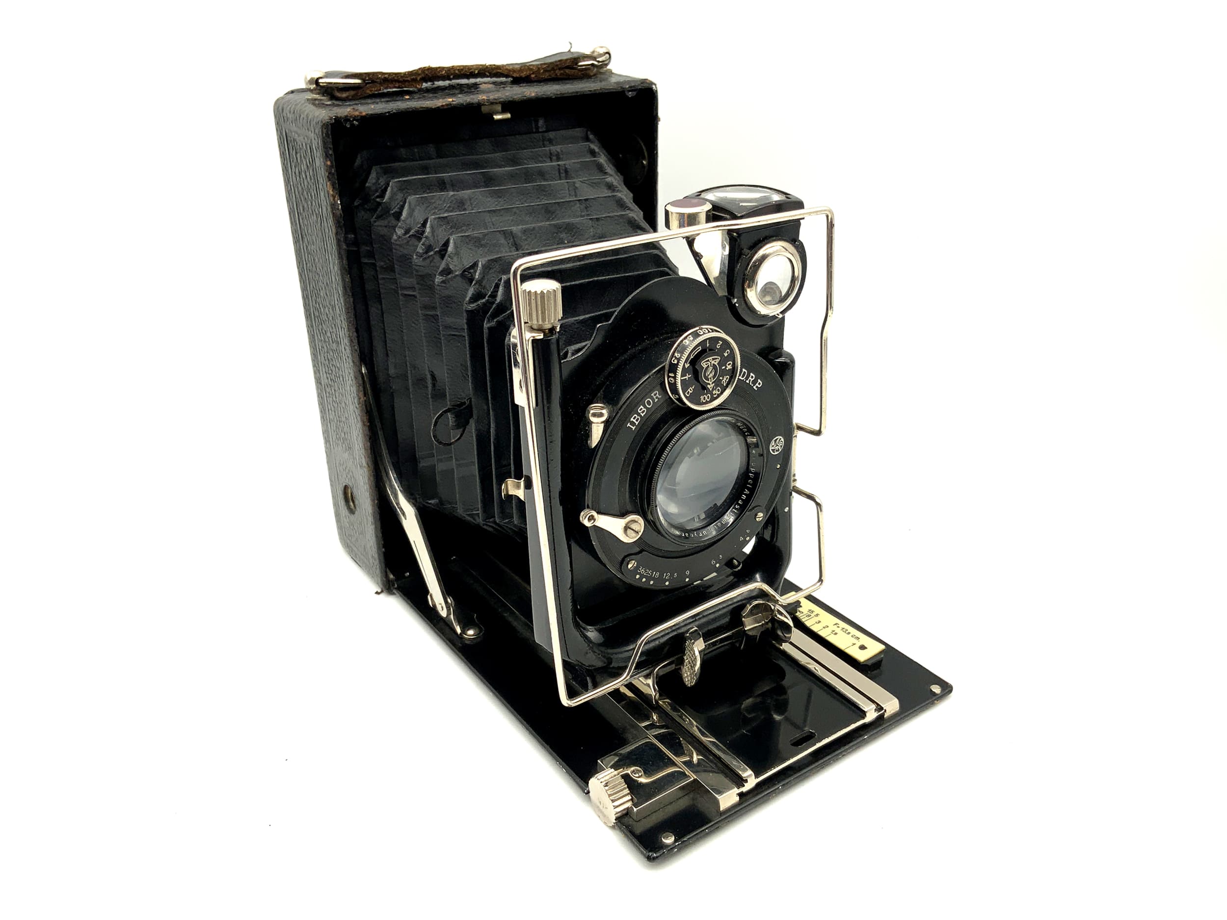 Ihagee plate camera with double anastigmat Eurynar 4.5/13.5cm Ibsor 0