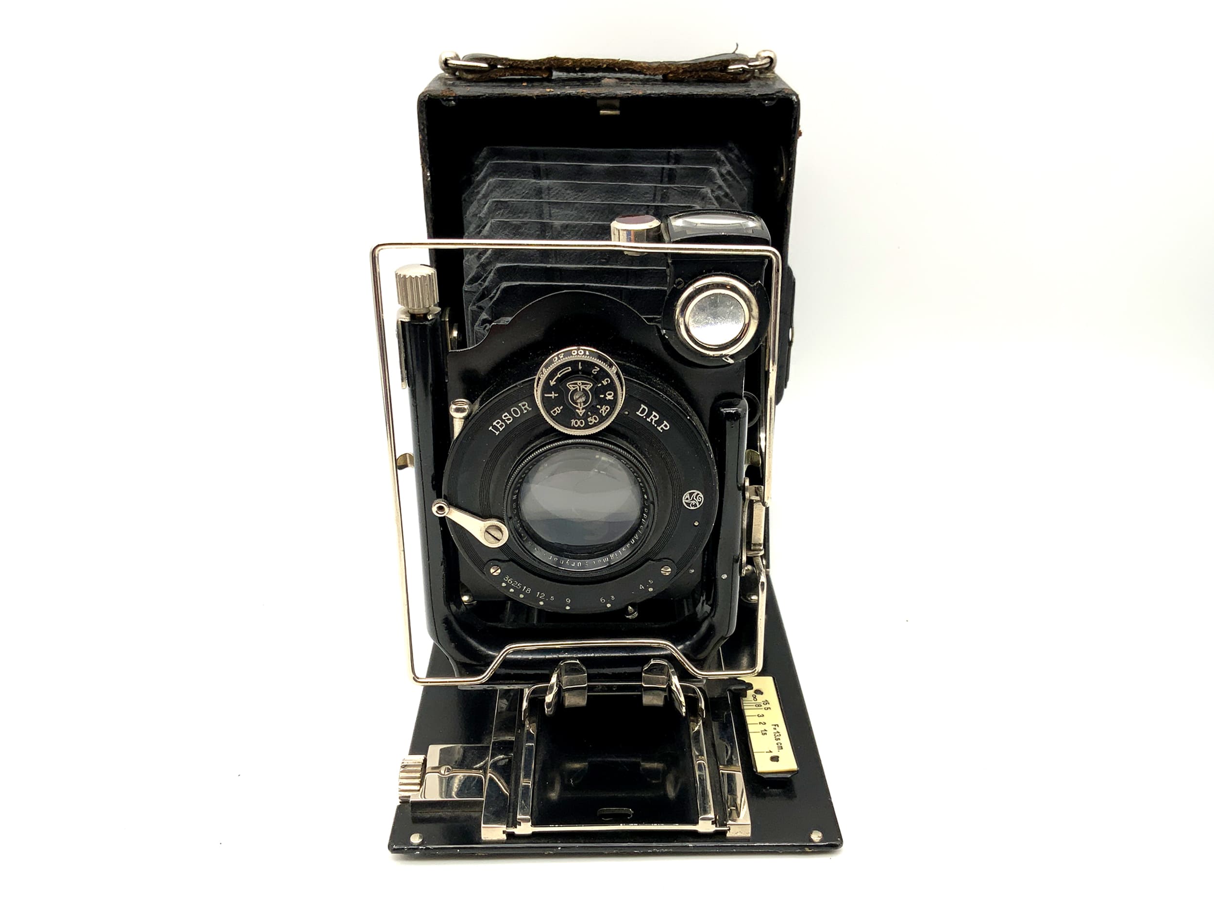 Ihagee plate camera with double anastigmat Eurynar 4.5/13.5cm Ibsor 0