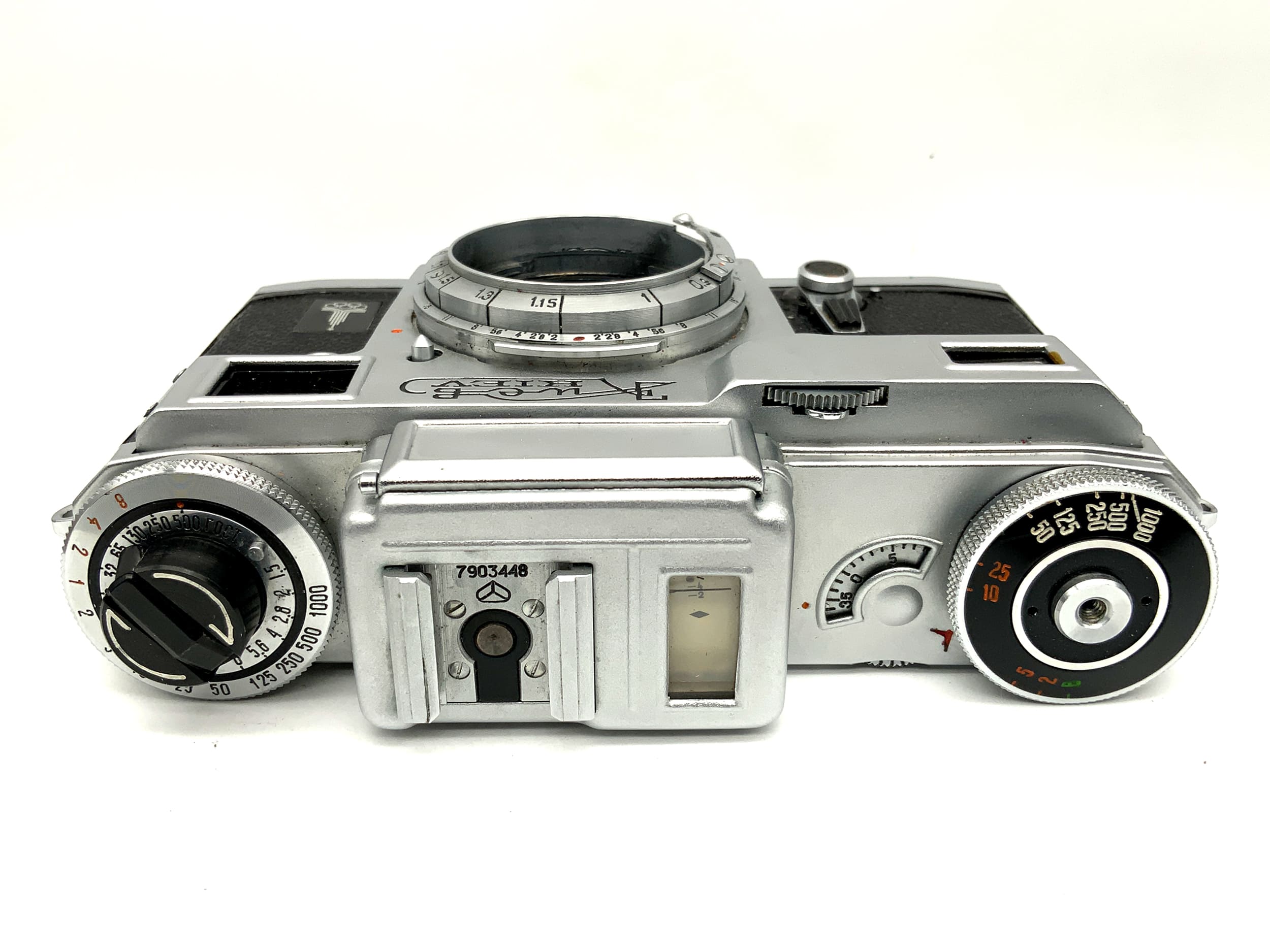 Kiev 4 rangefinder camera with Contax RF Olympia compact camera analog camera