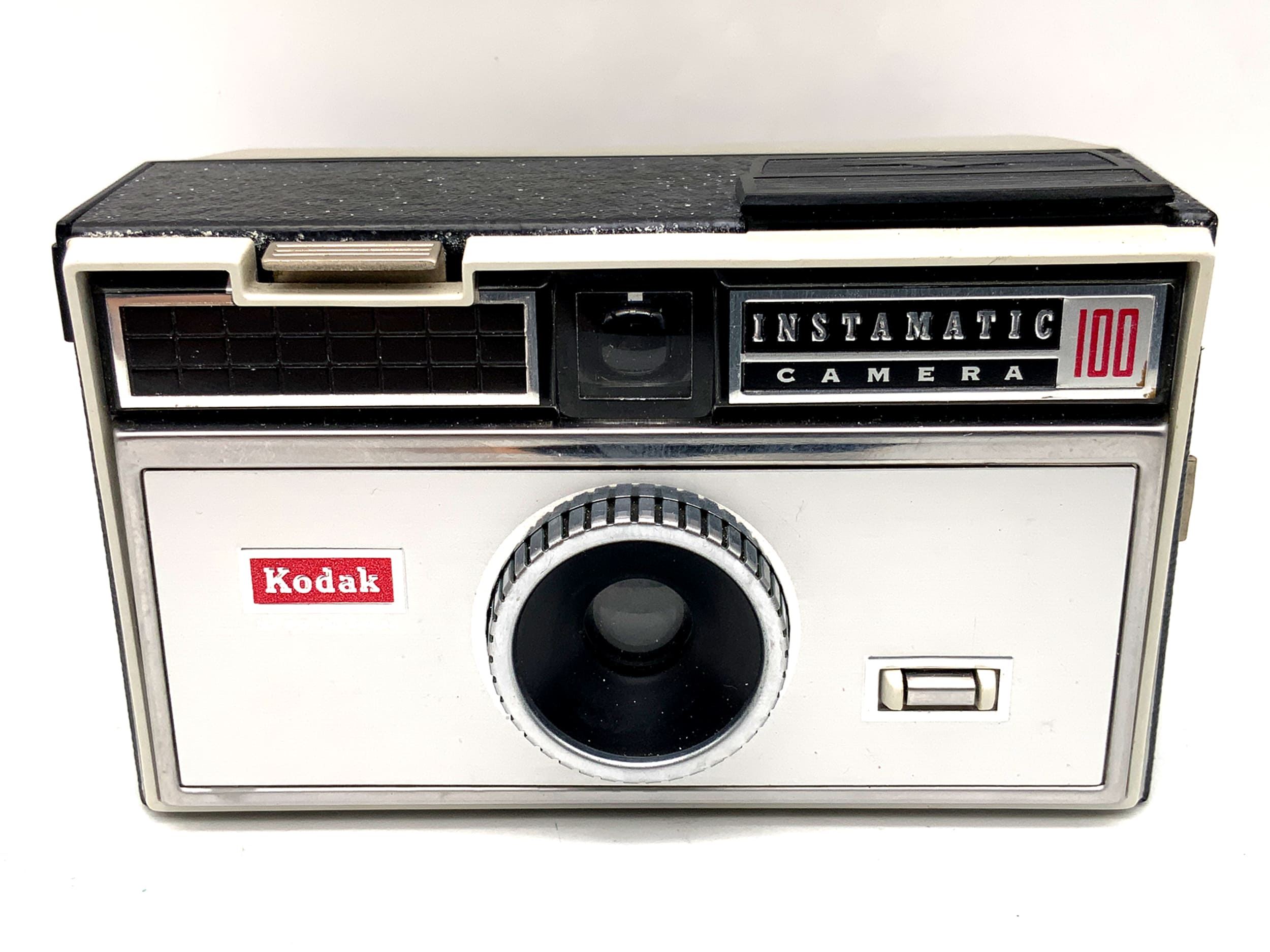 Kodak Instamatic 100 viewfinder camera with compact camera, analog camera