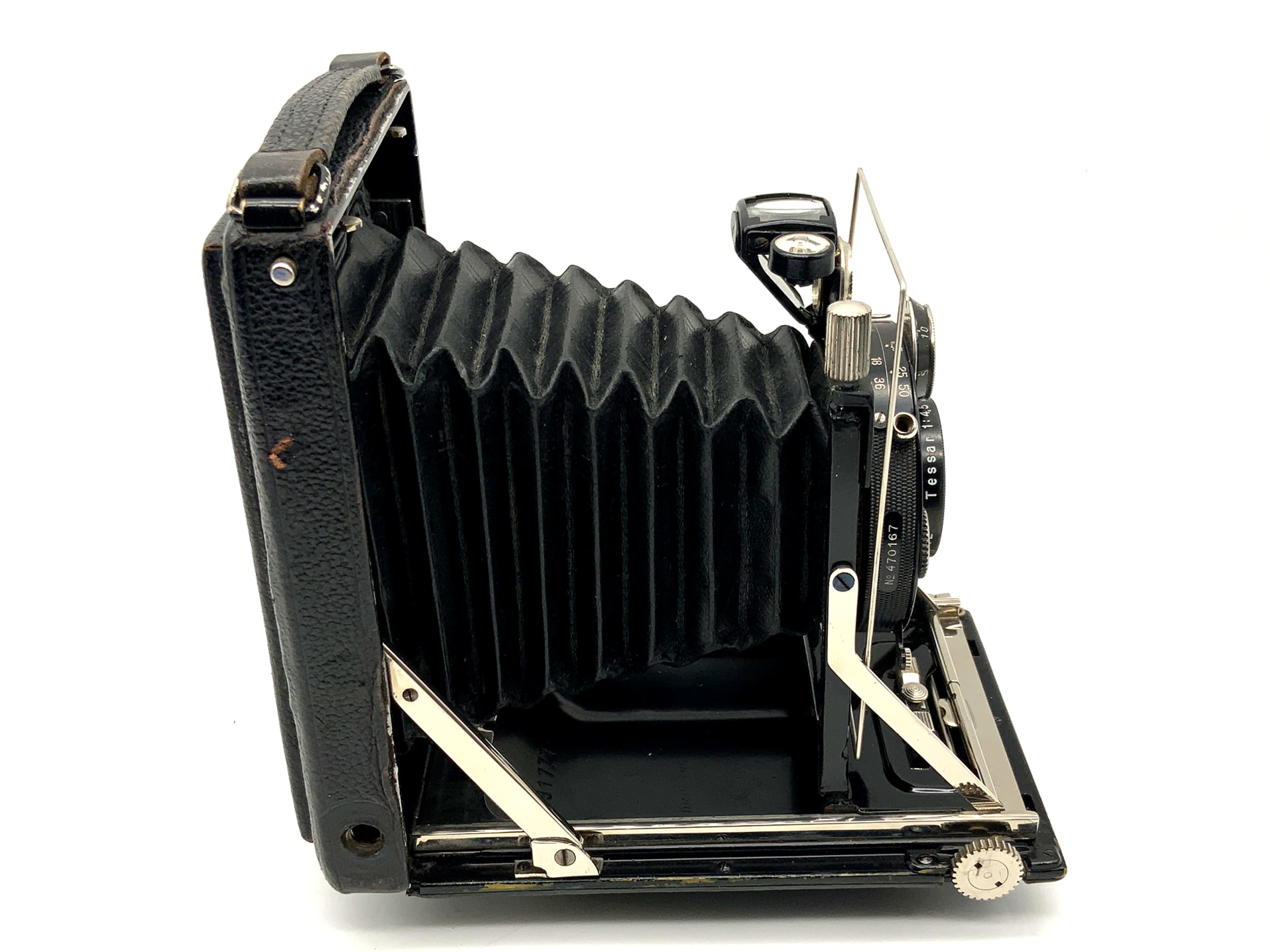 KW patent case plate camera with Carl Zeiss Tessar 1:4.5 f=12cm Compur 0