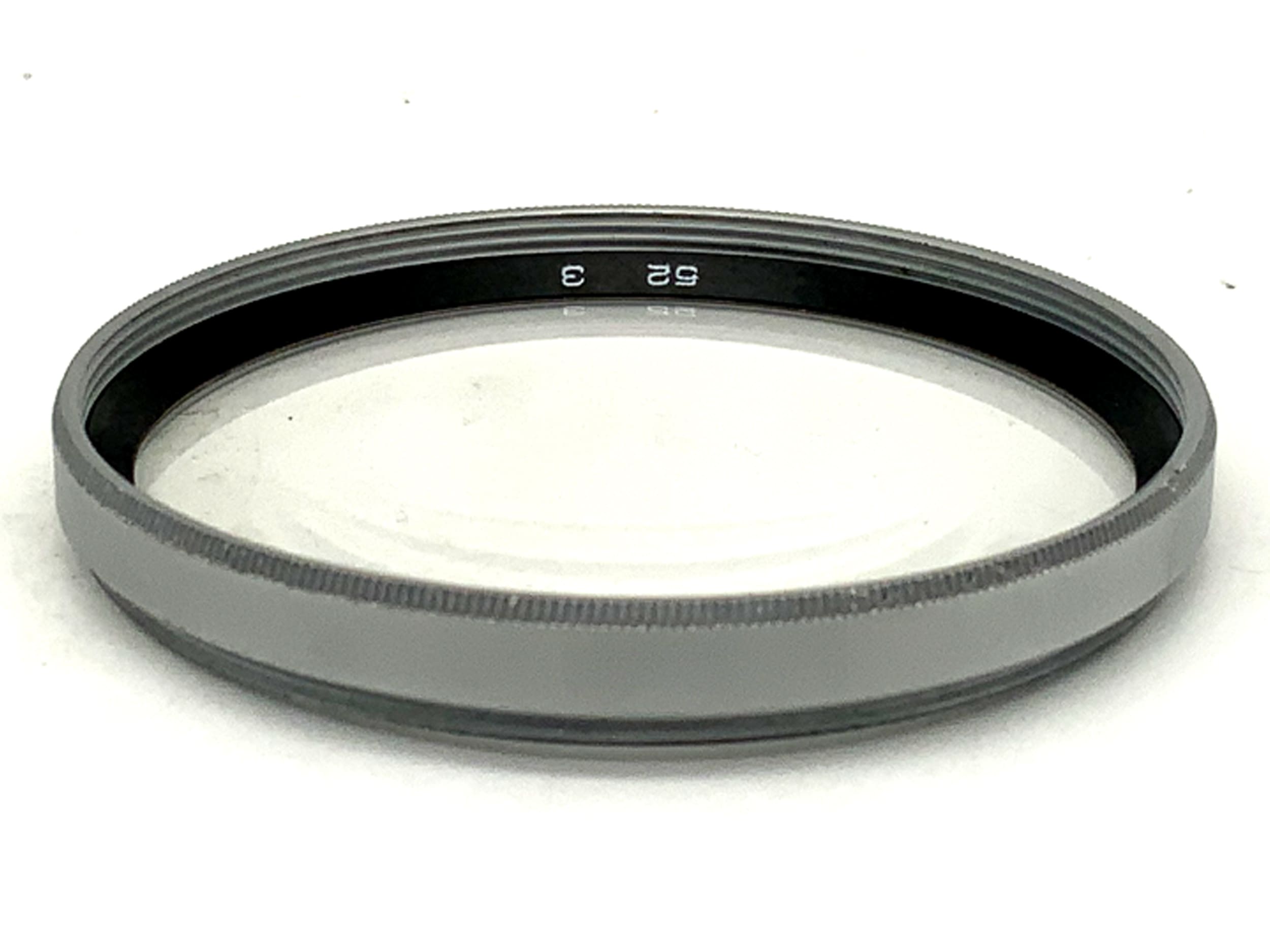 Close-up lens 3 chrome filter 52mm circular filter thread