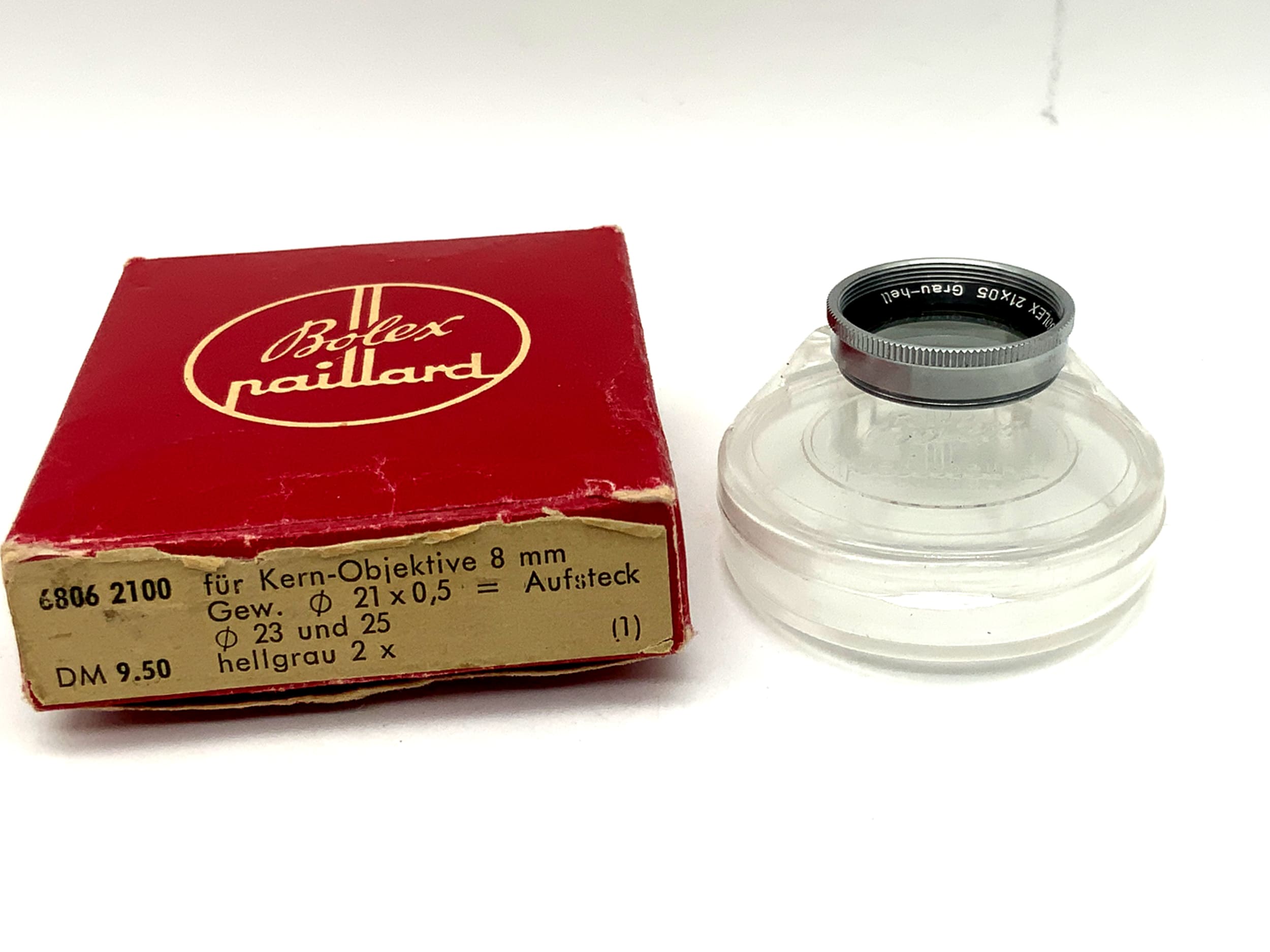 Bolex color filter 21x05 grey-light/light gray 2x filter 21mm filter thread