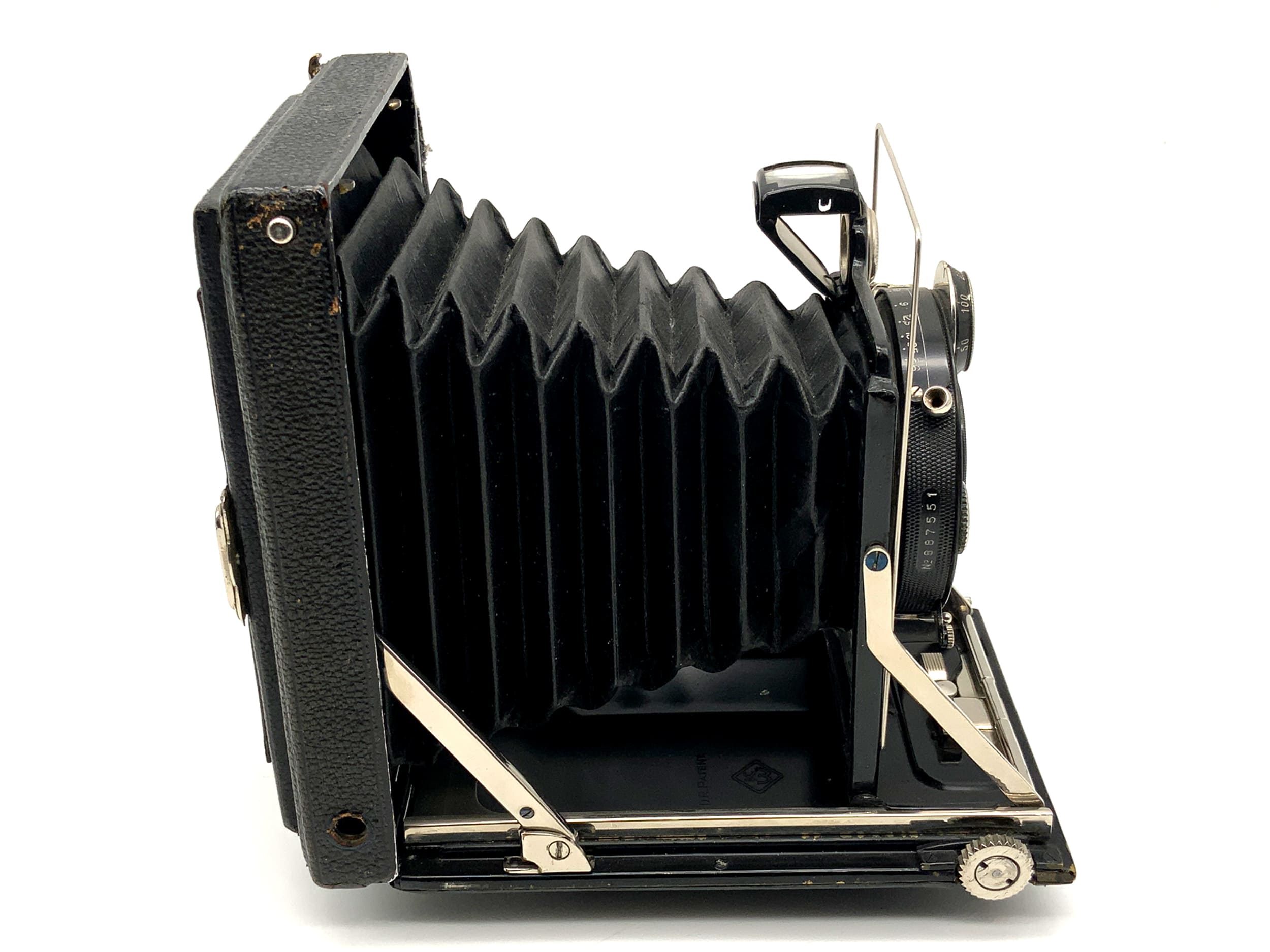 KW Patent Case Plate Camera Double Anastigmat Helioplan 1:6.8/10.5cm Compur 0