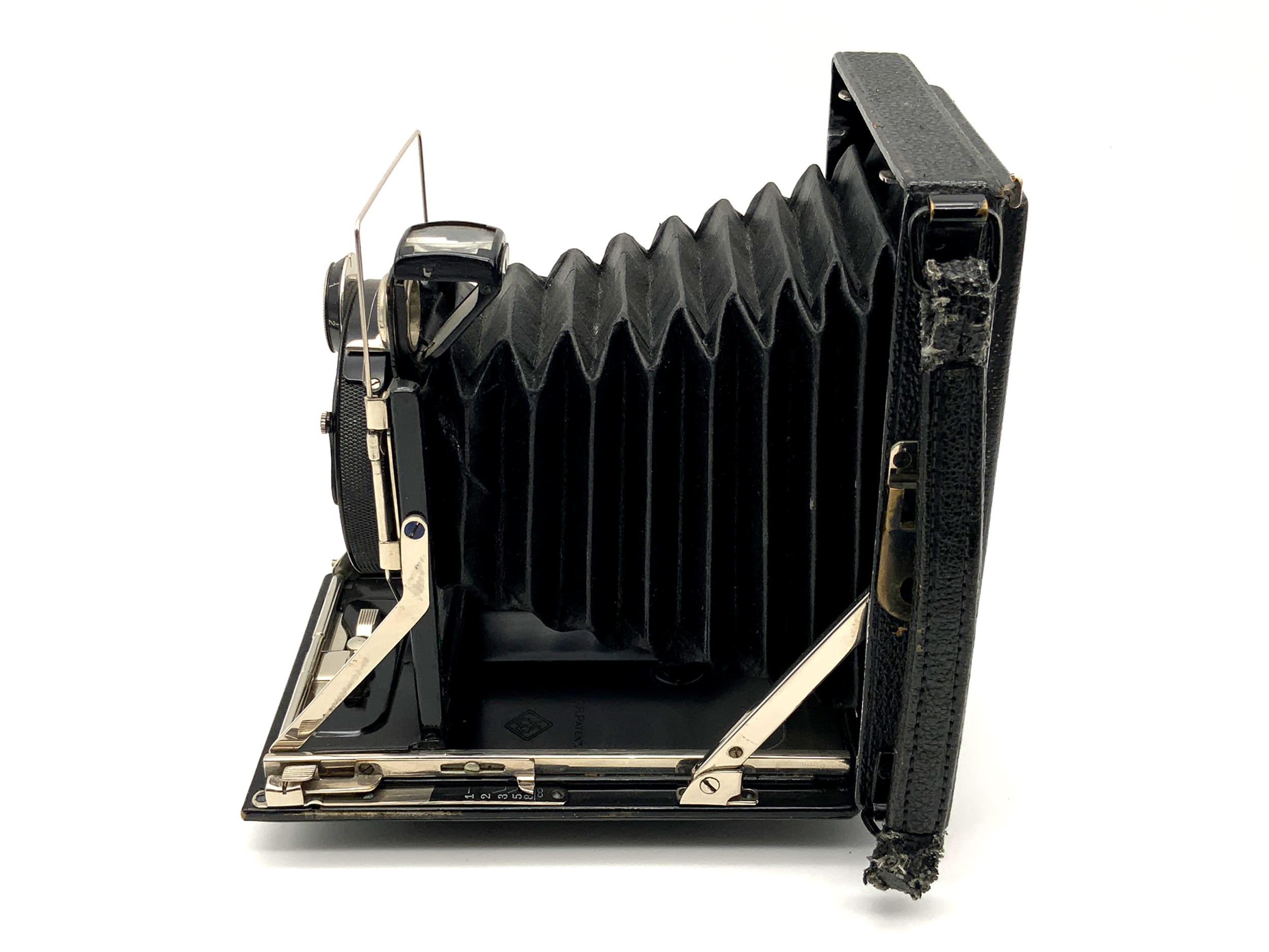 KW Patent Case Plate Camera Double Anastigmat Helioplan 1:6.8/10.5cm Compur 0