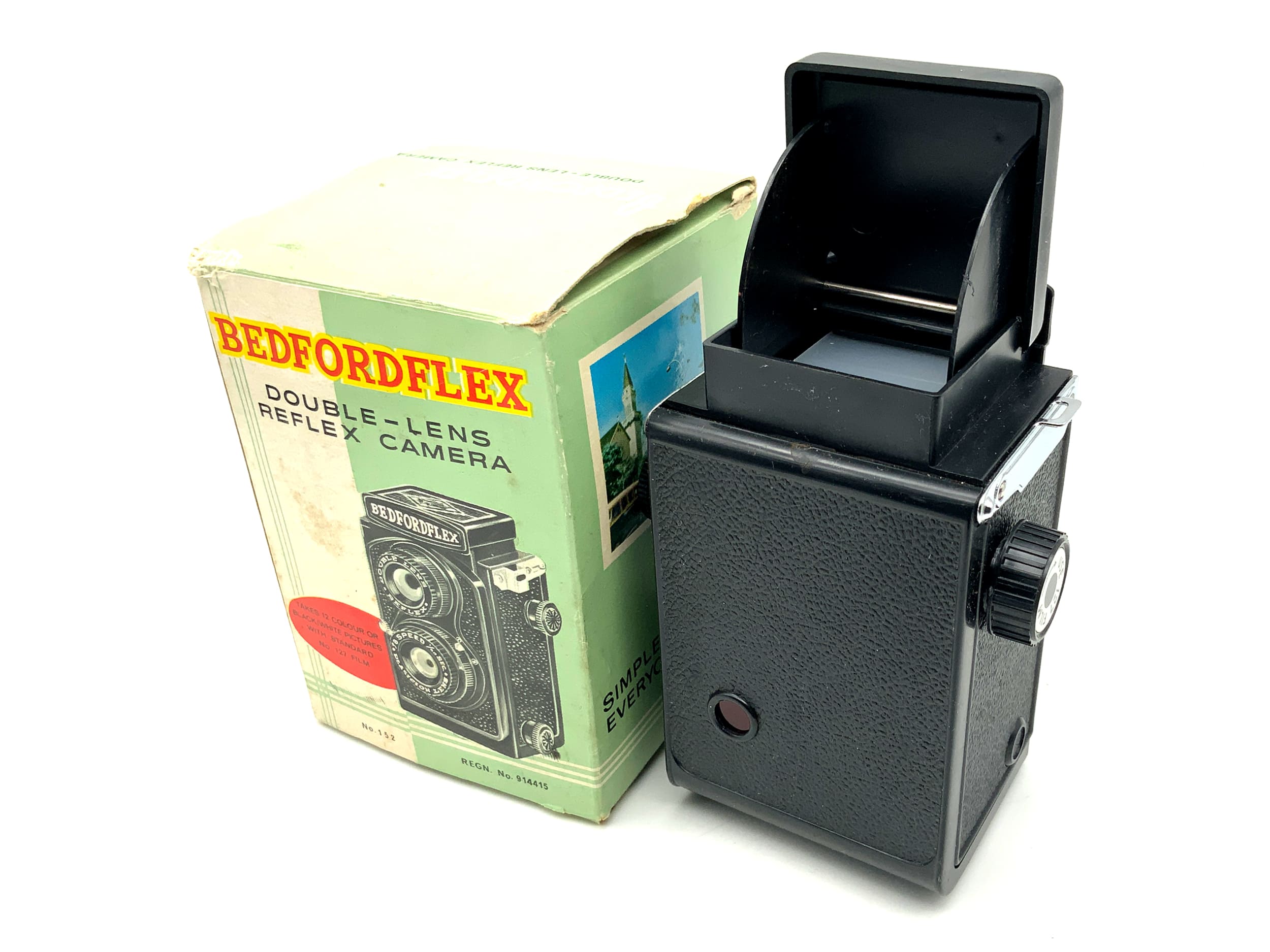 Bedfordflex Reflex Camera TLR with Double Lens Twin-Eye Analog Camera