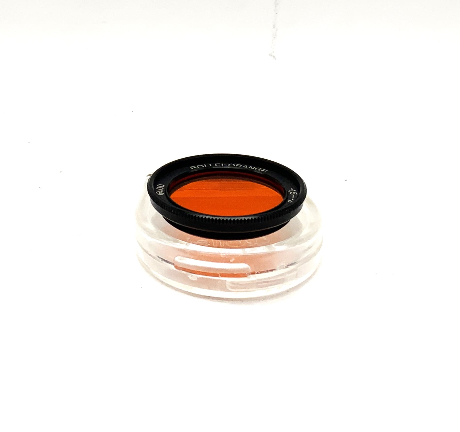 Rollei orange color filter -1.5…3 R00 for Rollei 35 (200530) in original packaging, 24mm filter