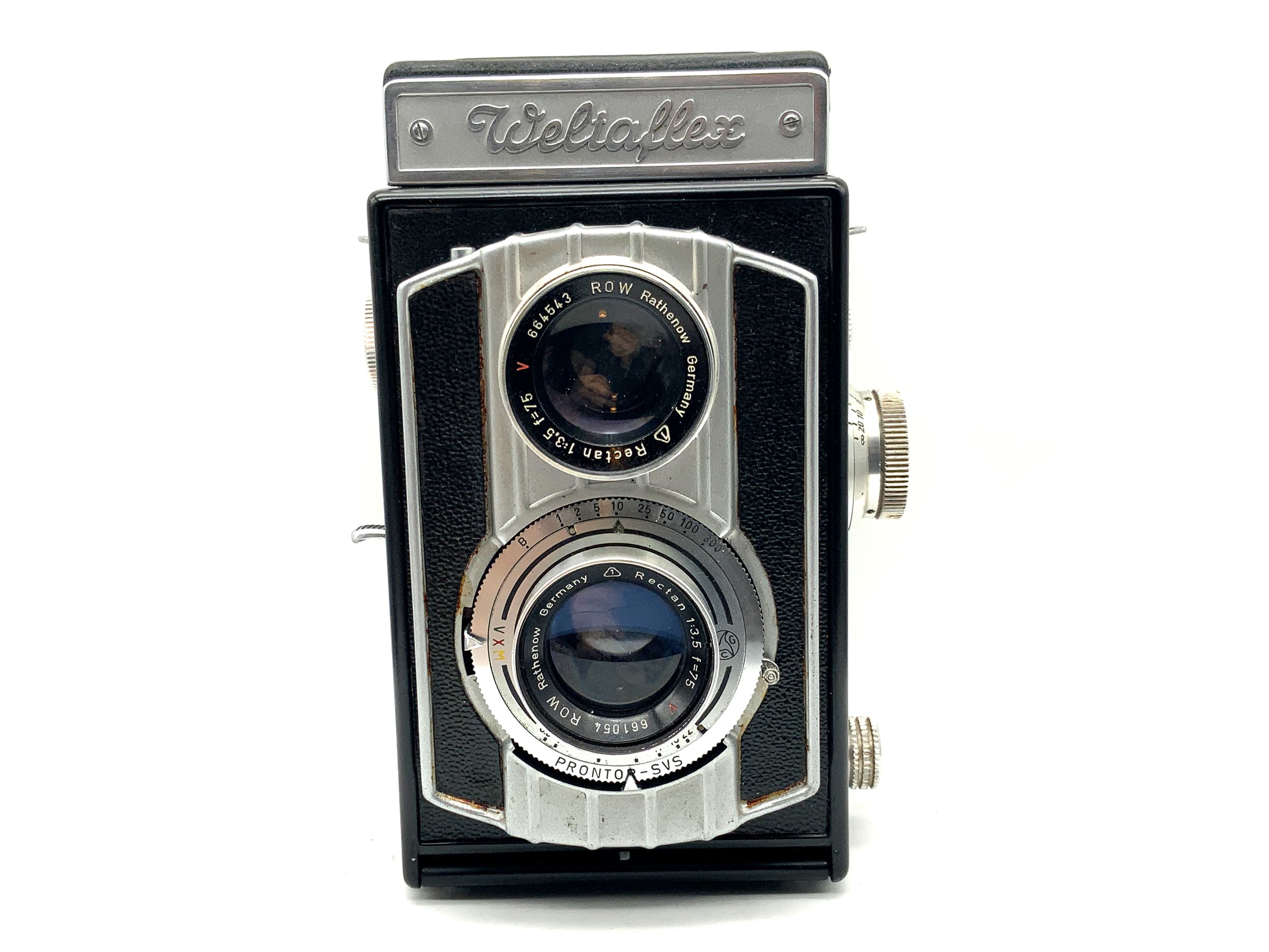 Welta Weltaflex TLR with ROW Rathenow Rectan 75mm 1:3.5 red V 6x6 twin-lens reflex