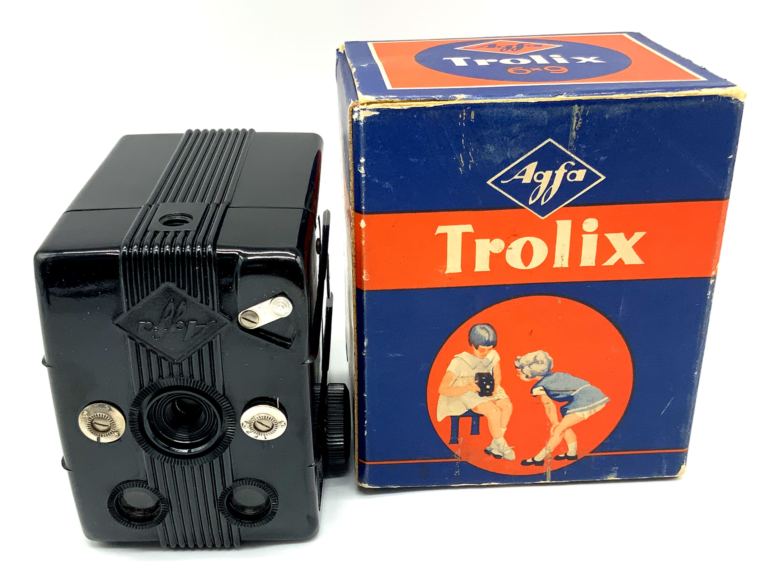 Agfa Trolix box camera with 6x9 analog camera