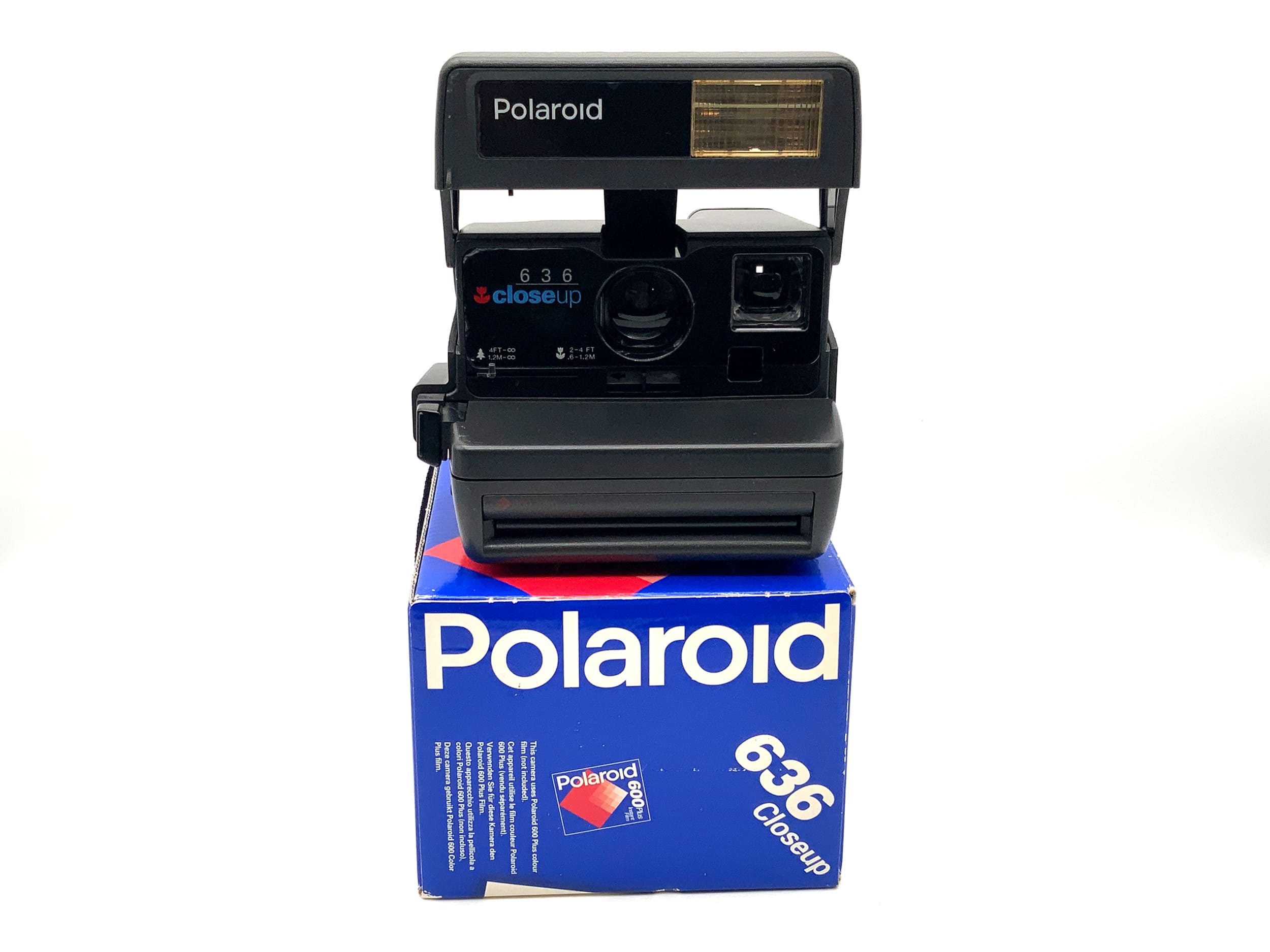 Polaroid 636 Close Up instant camera in original packaging