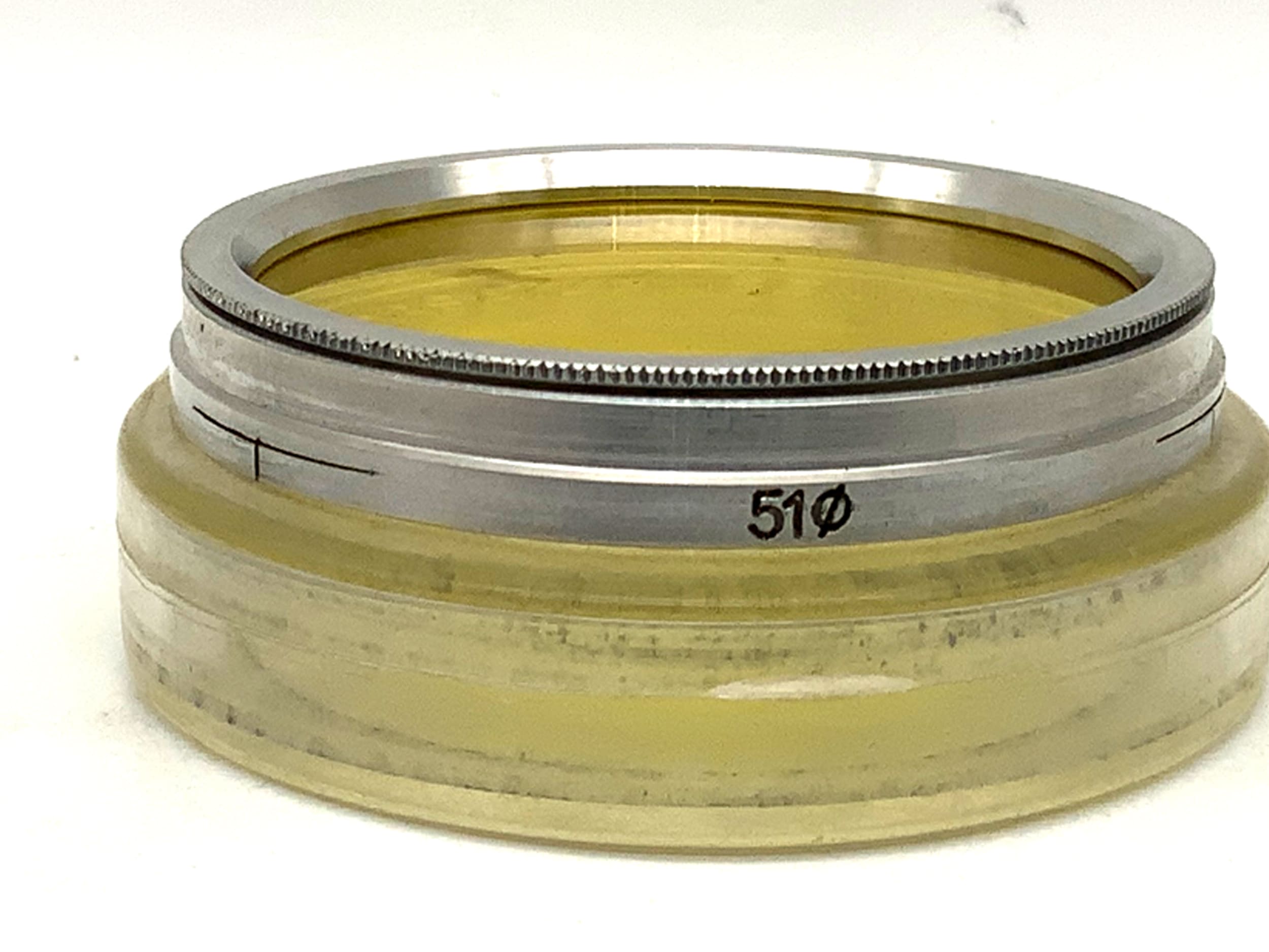 Panchromar yellow color filter, slip-on filter in case, 51mm filter