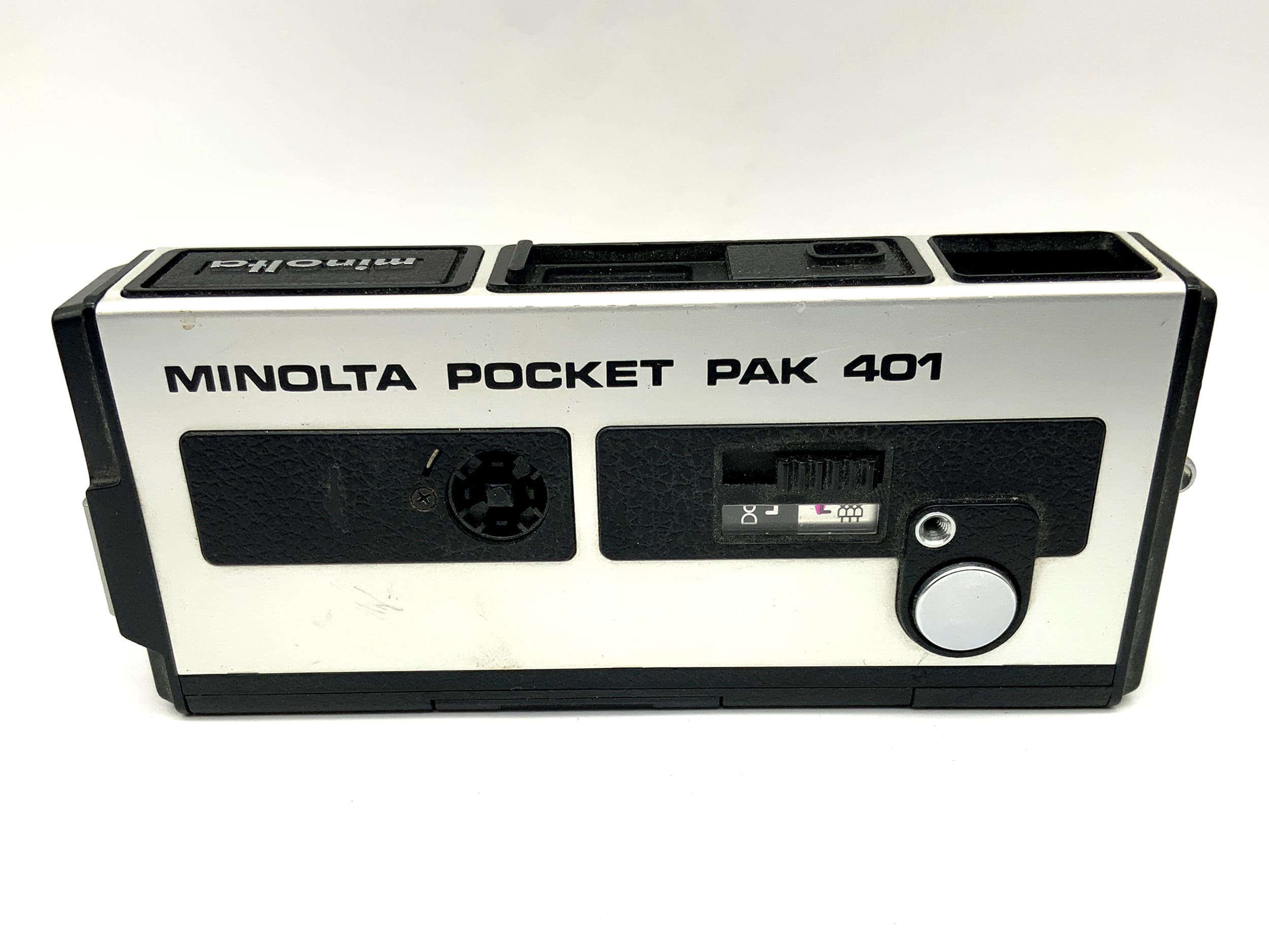 Minolta Pocket Pak 401 miniature camera with subminiature camera