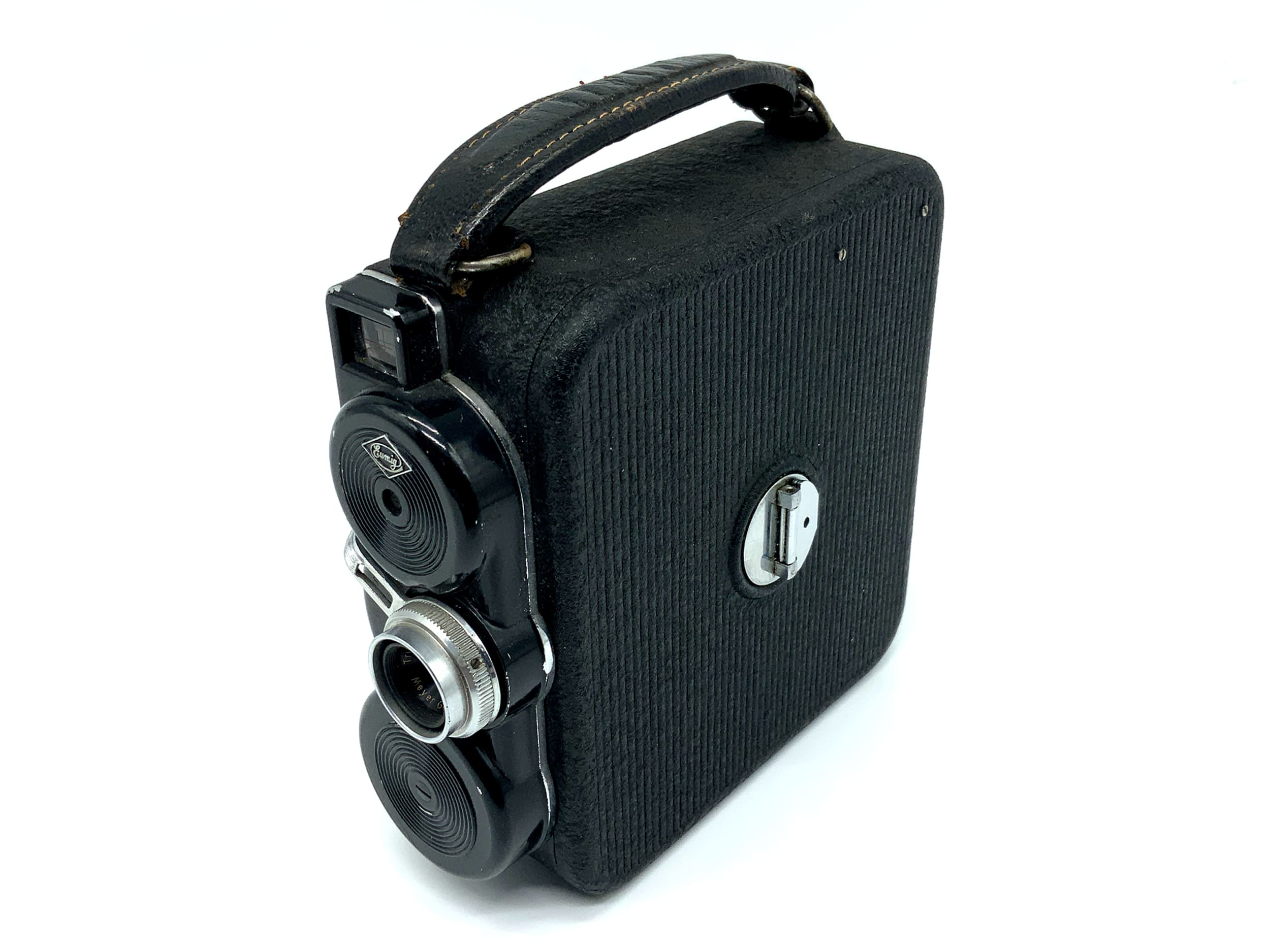 Eumig C3 film camera with Meyer Görlitz Trioplan 12.5mm 1:2.7 Super 8