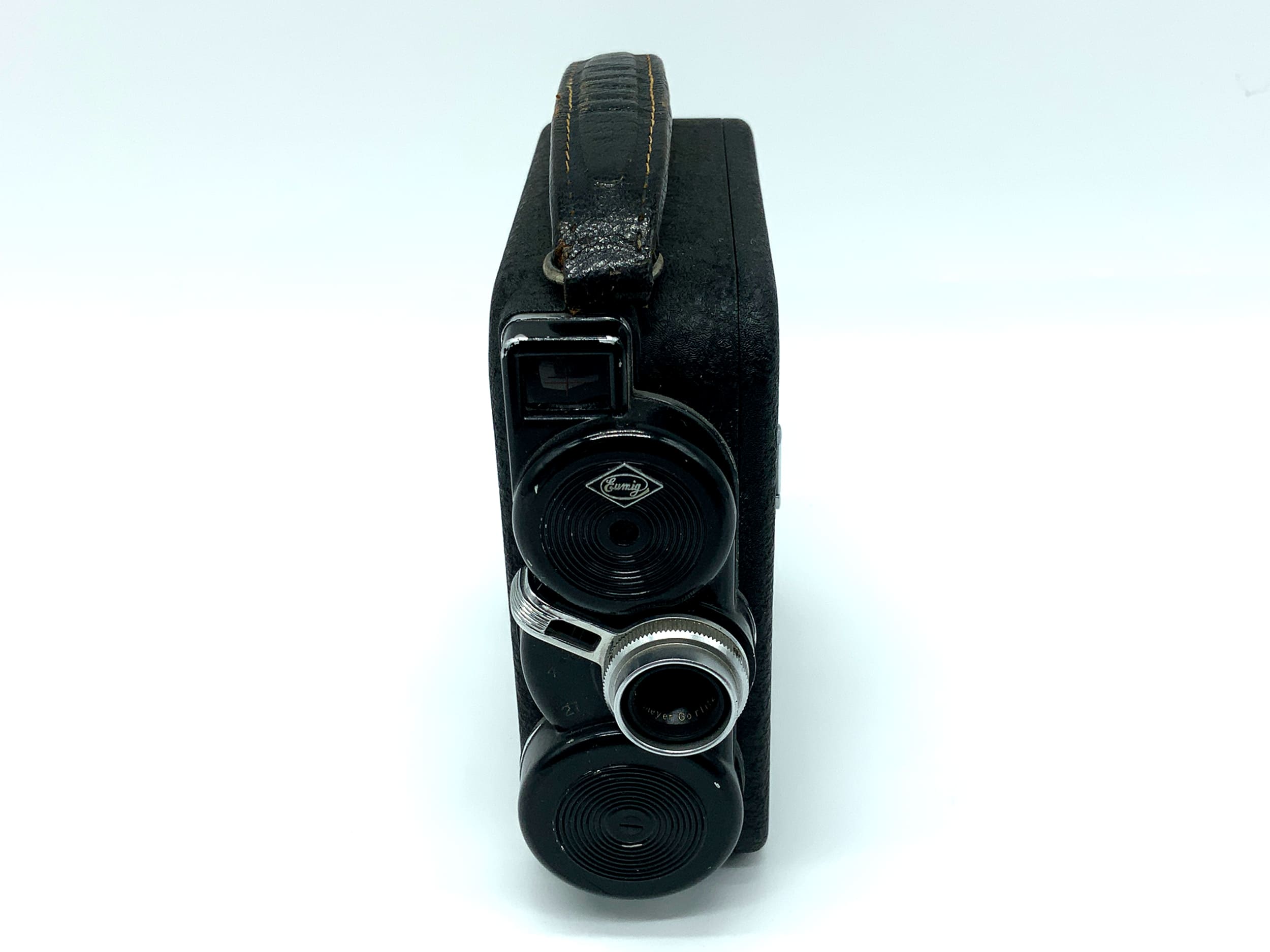 Eumig C3 film camera with Meyer Görlitz Trioplan 12.5mm 1:2.7 Super 8