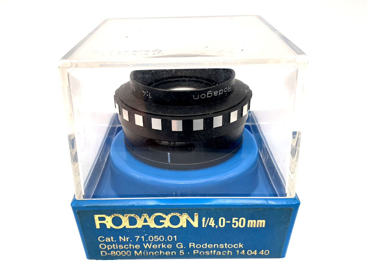 Rodenstock Rodagon 50mm 1:4 Vergrößerungsobjektiv in OVP Enlarger Lens (M39)
