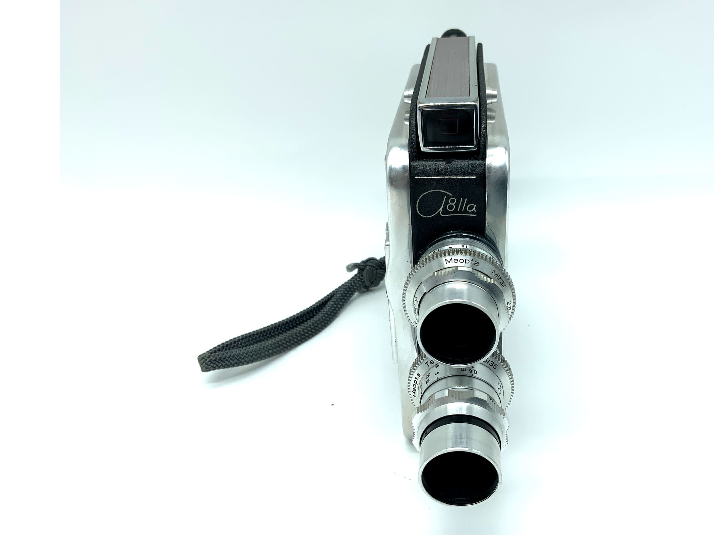 Meopta a8lla film camera with mirar 2.8/12.5 tele-mirar 3.5/35 Super 8