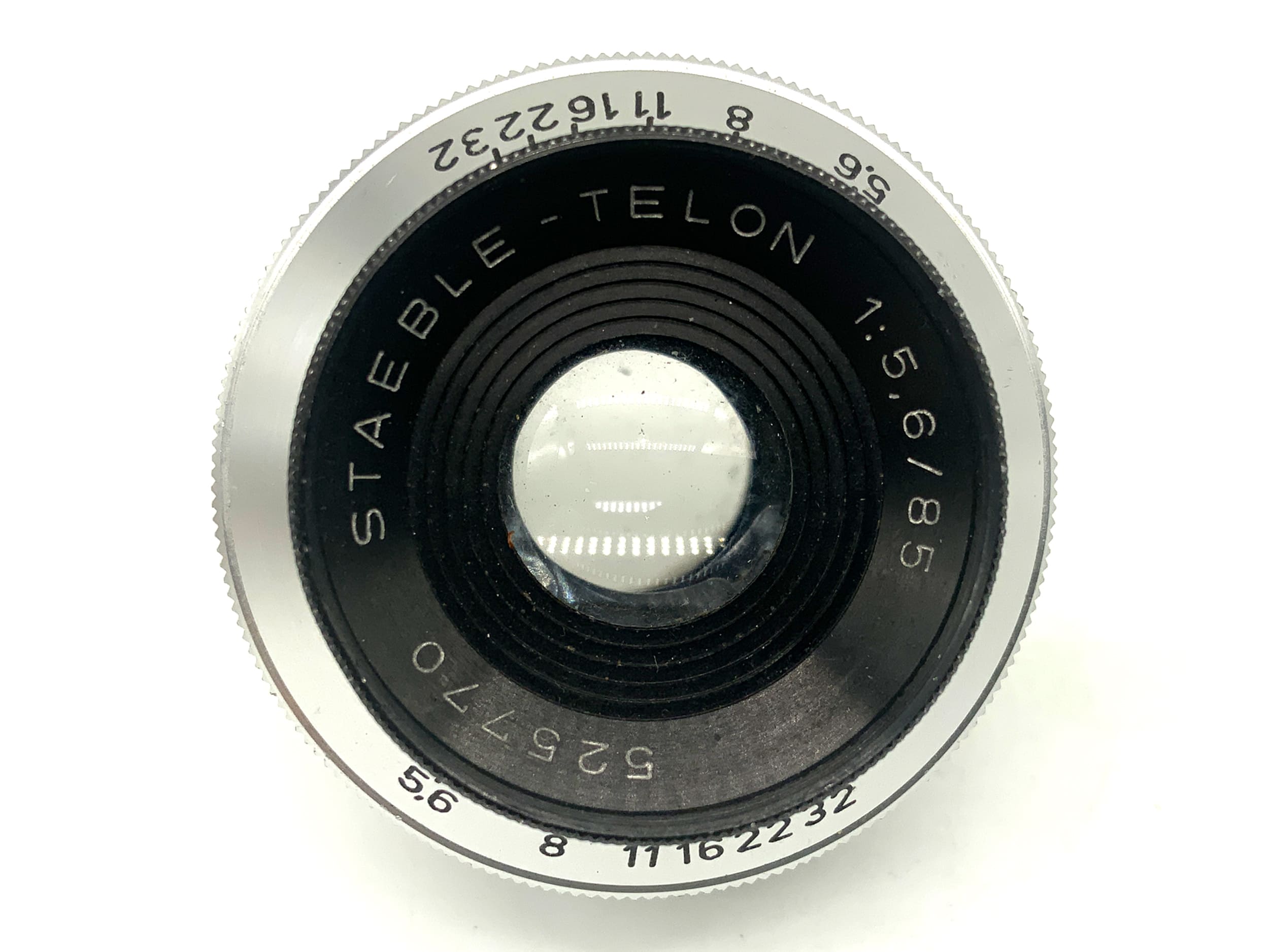 Staeble Telon 85mm 1:5.6 Objektiv Festbrennweite (M39 Paxette) Pilz!