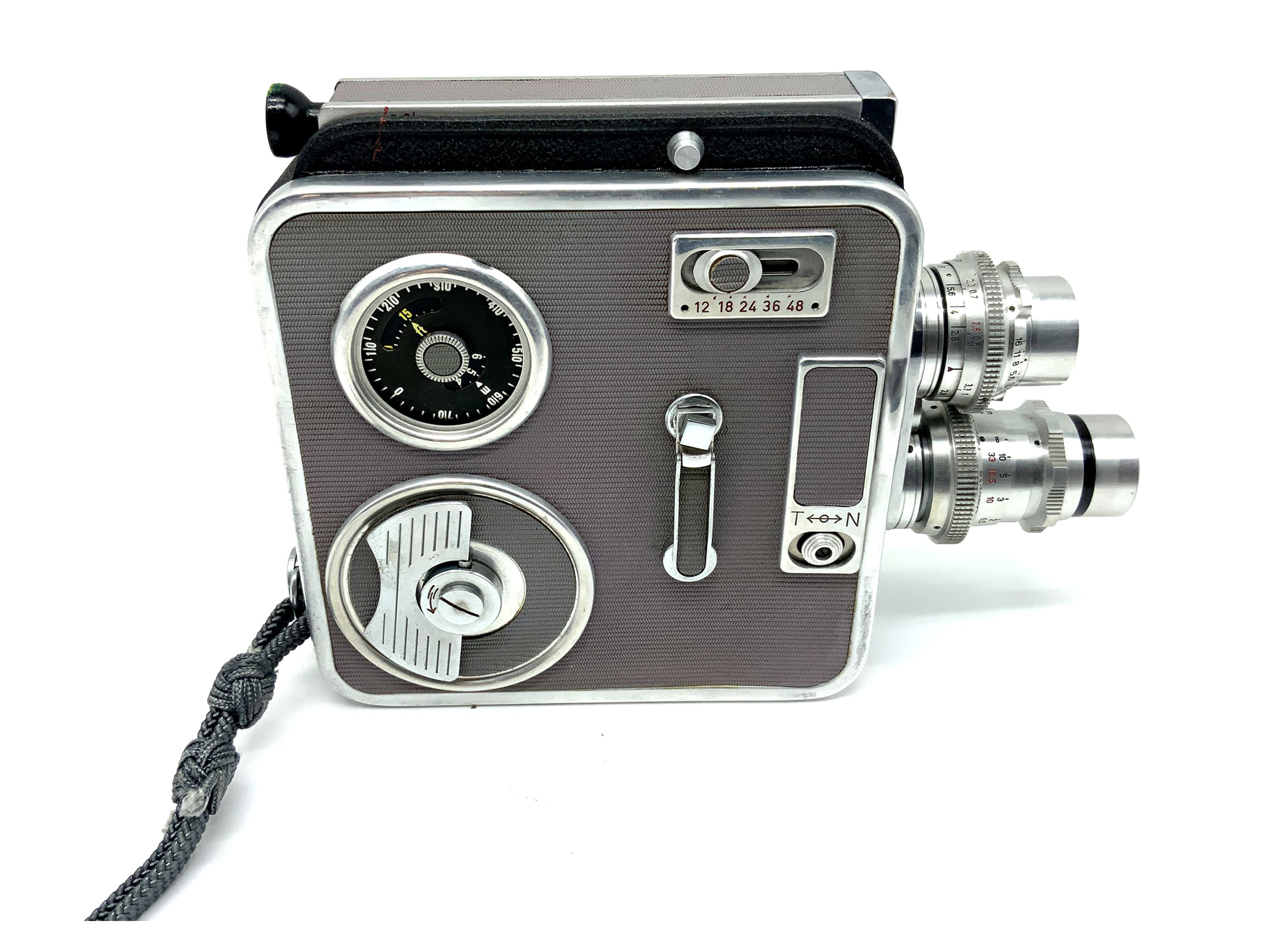 Meopta a8lla film camera with mirar 2.8/12.5 tele-mirar 3.5/35 Super 8