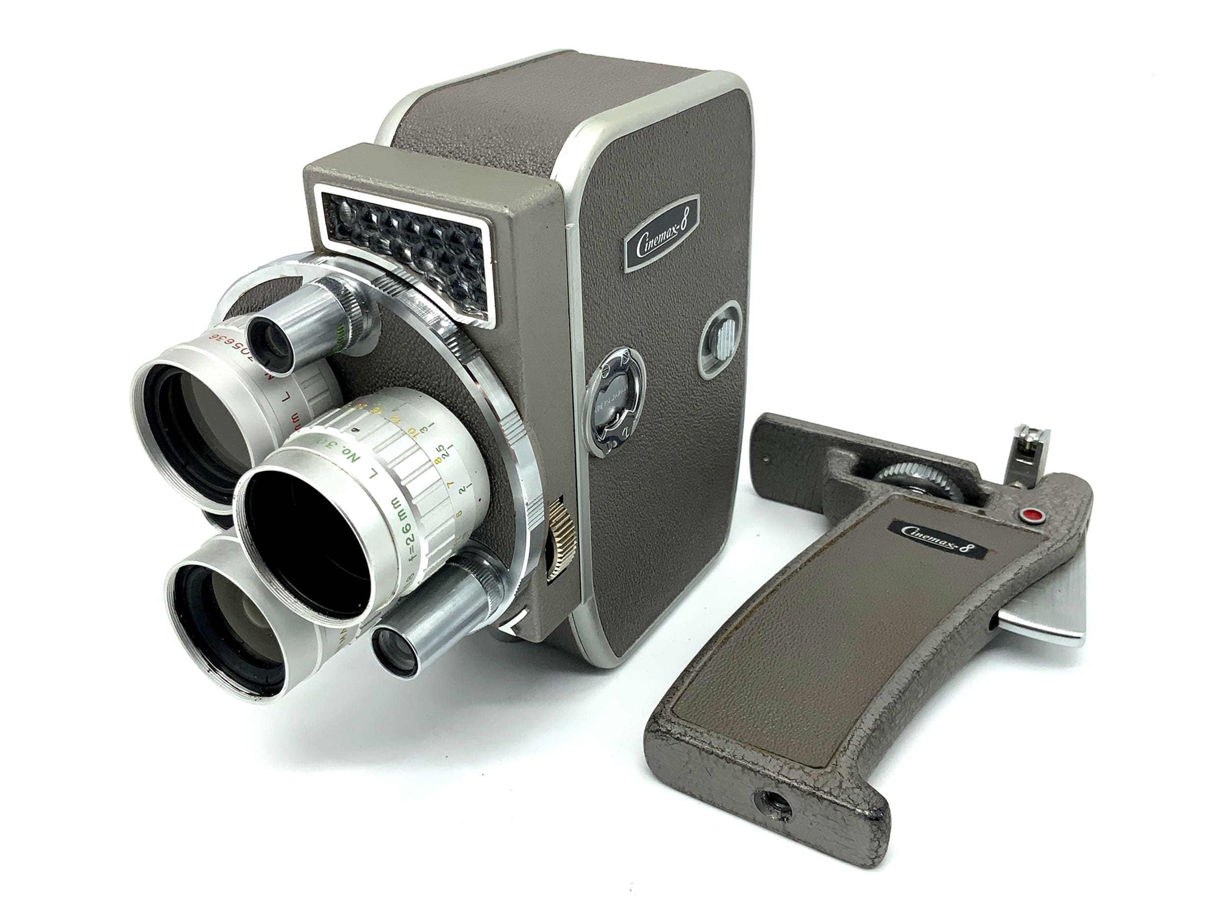 Neckermann Cinemax-8 Triauto film camera with 1:1.8 6.5mm/13mm/26mm Super 8