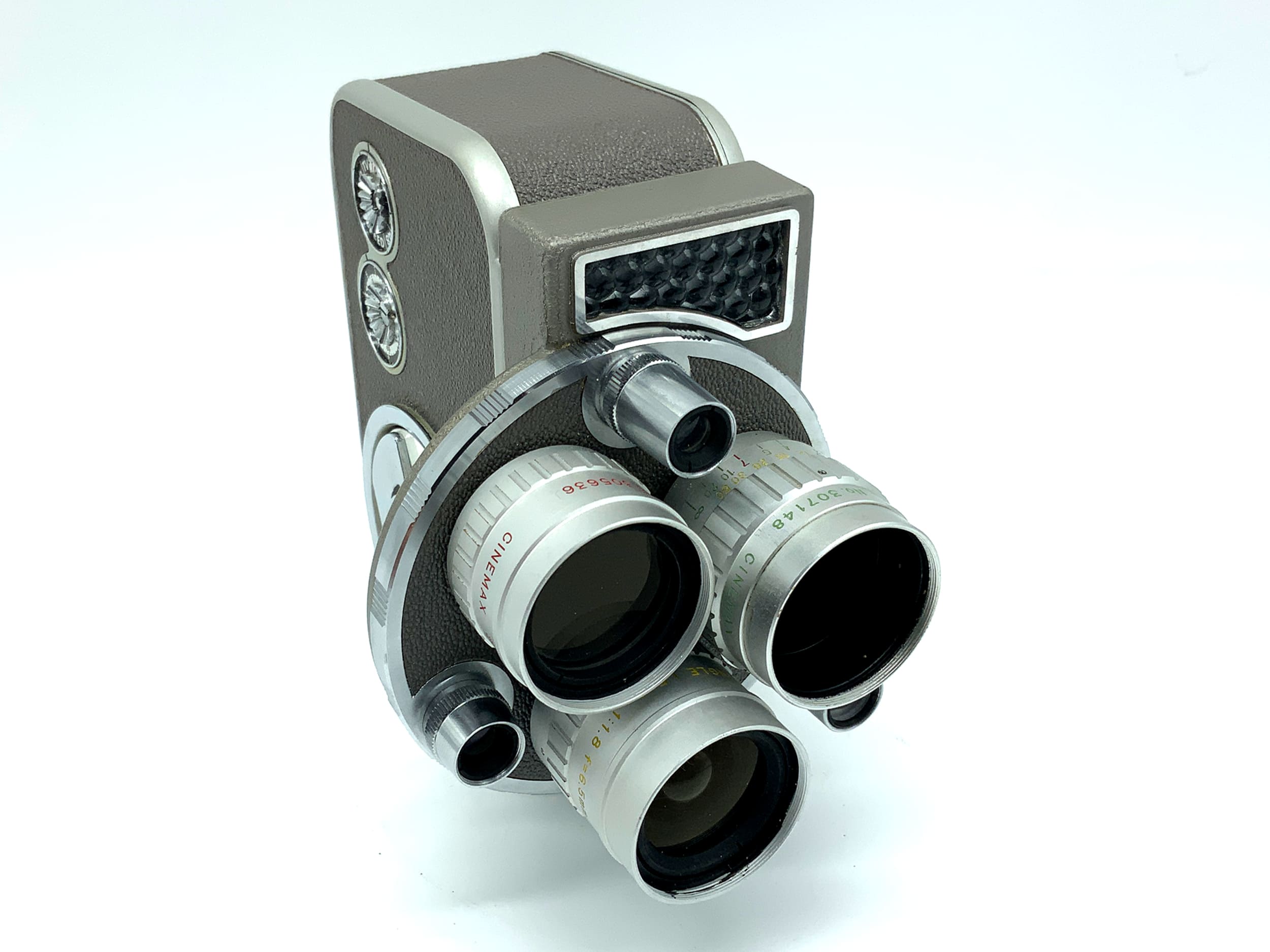 Neckermann Cinemax-8 Triauto film camera with 1:1.8 6.5mm/13mm/26mm Super 8