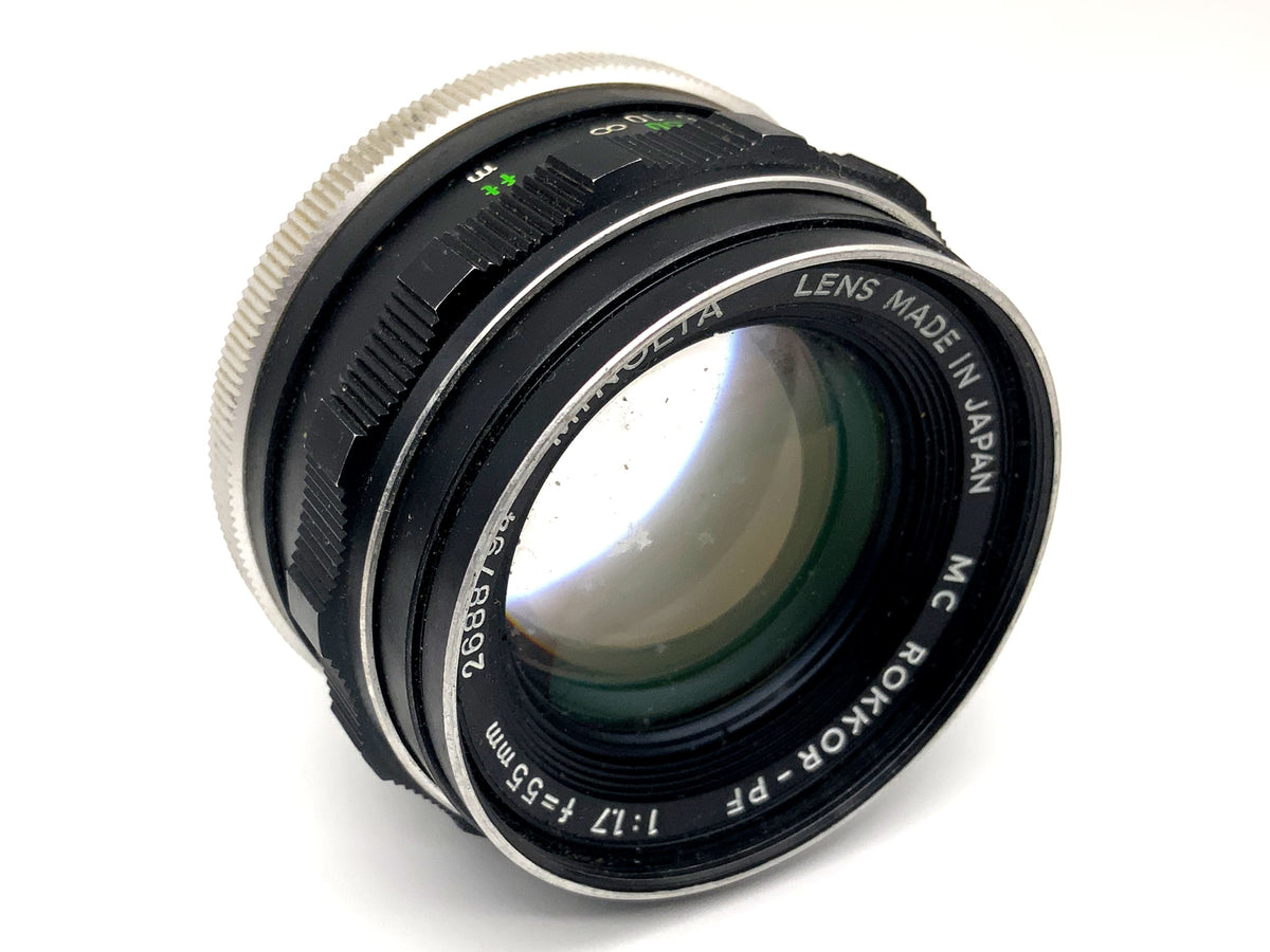 Minolta MC Rokkor-PF 55mm 1:1.7 Objektiv Festbrennweite (Minolta MD) Pilz!