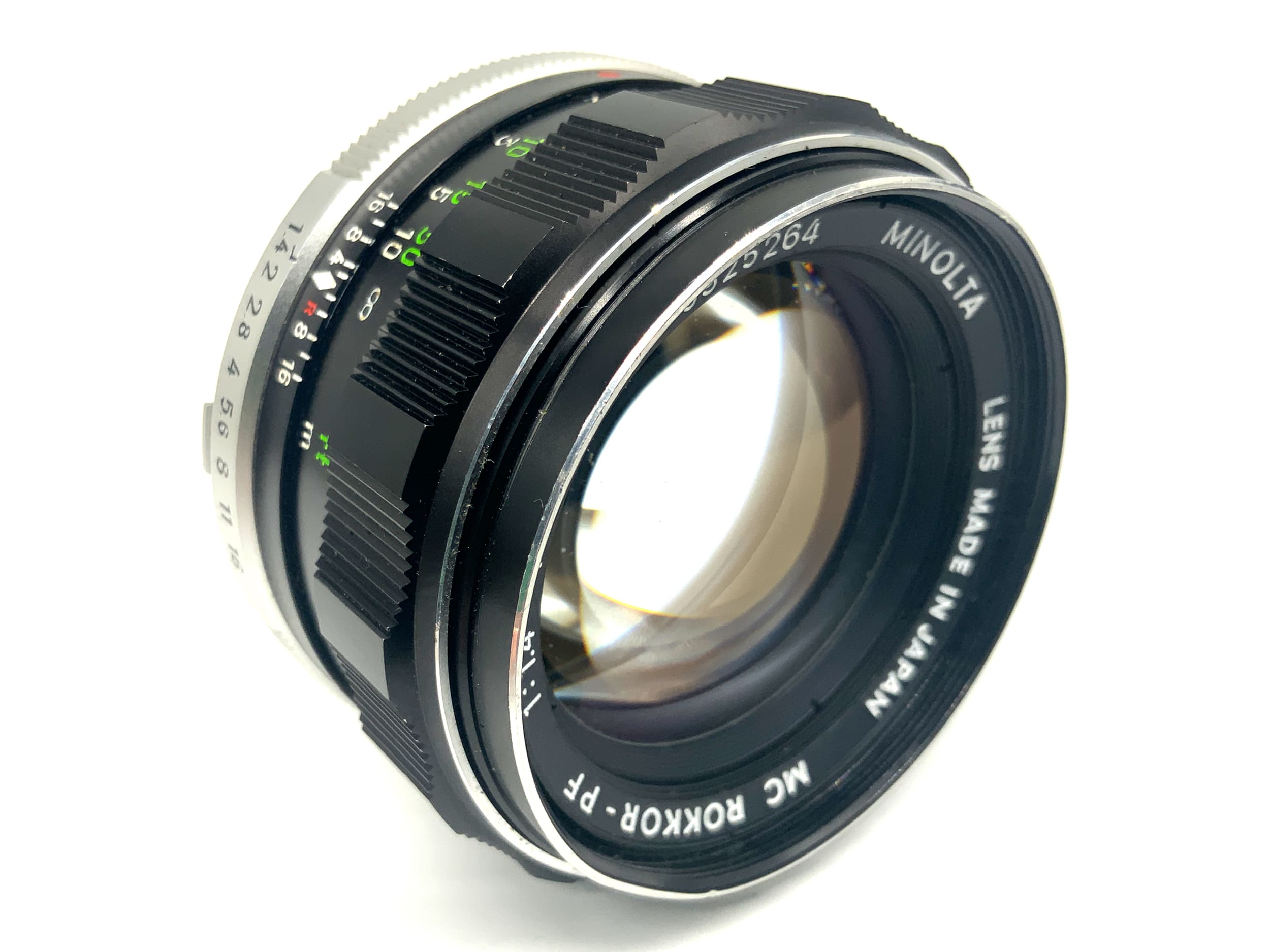 Minolta MC Rokkor-PF 58mm 1:1.4 Objektiv Festbrennweite (Minolta MD) Nebel!