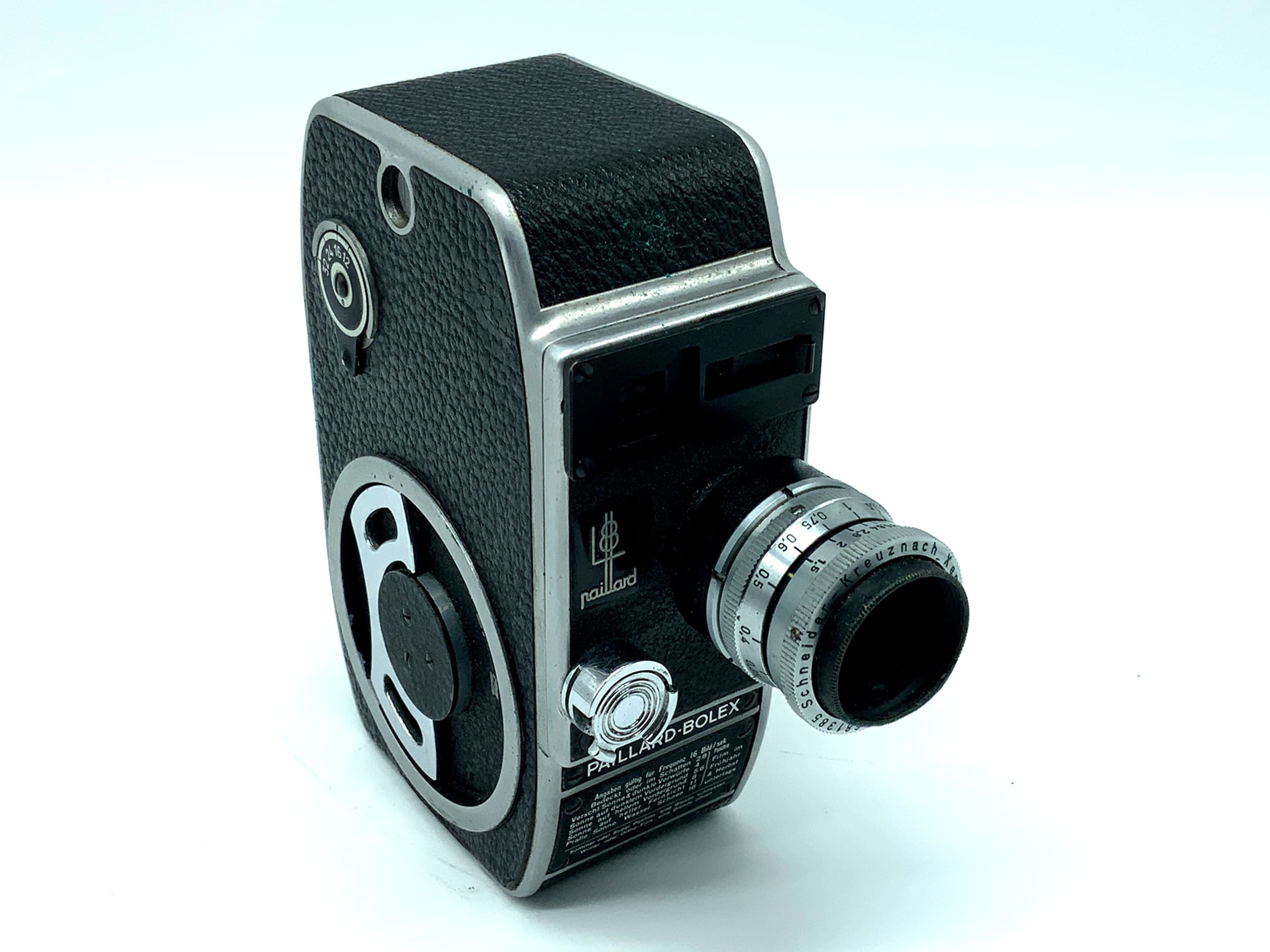 Kern Paillard Bolex L8 film camera Schneider Kreuznach Xenon 13mm 1:1.5 Super 8