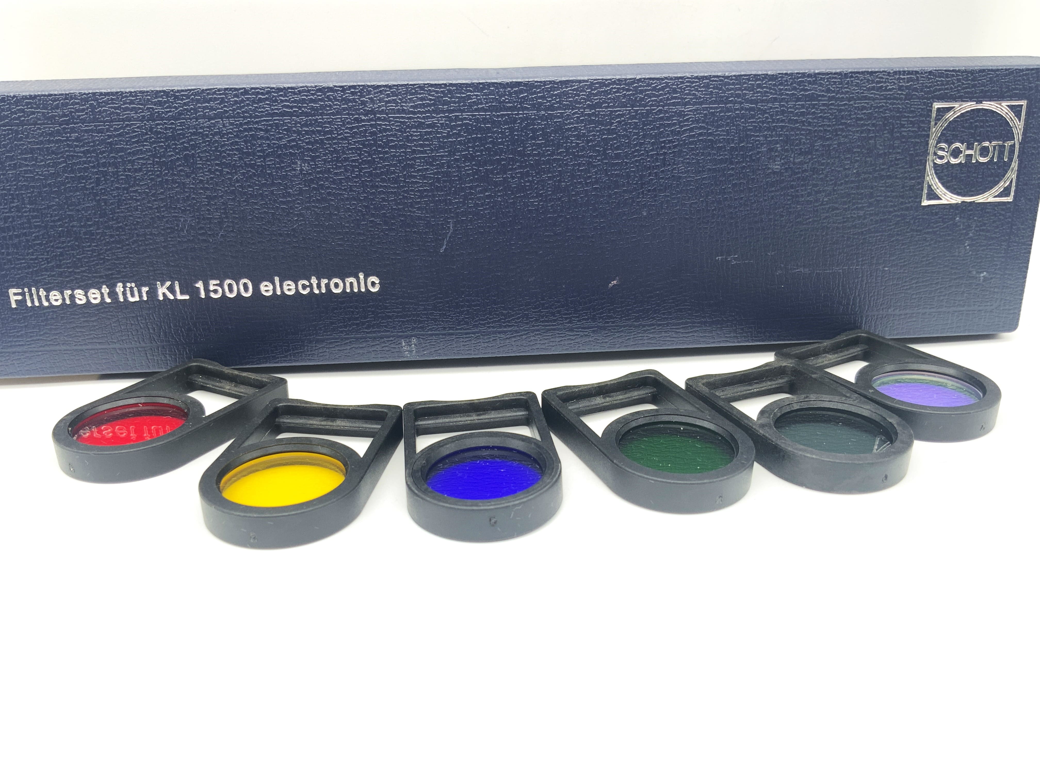 Schott filter set for cold light source microscope Leica KL 1500 for KL 1500 electronic